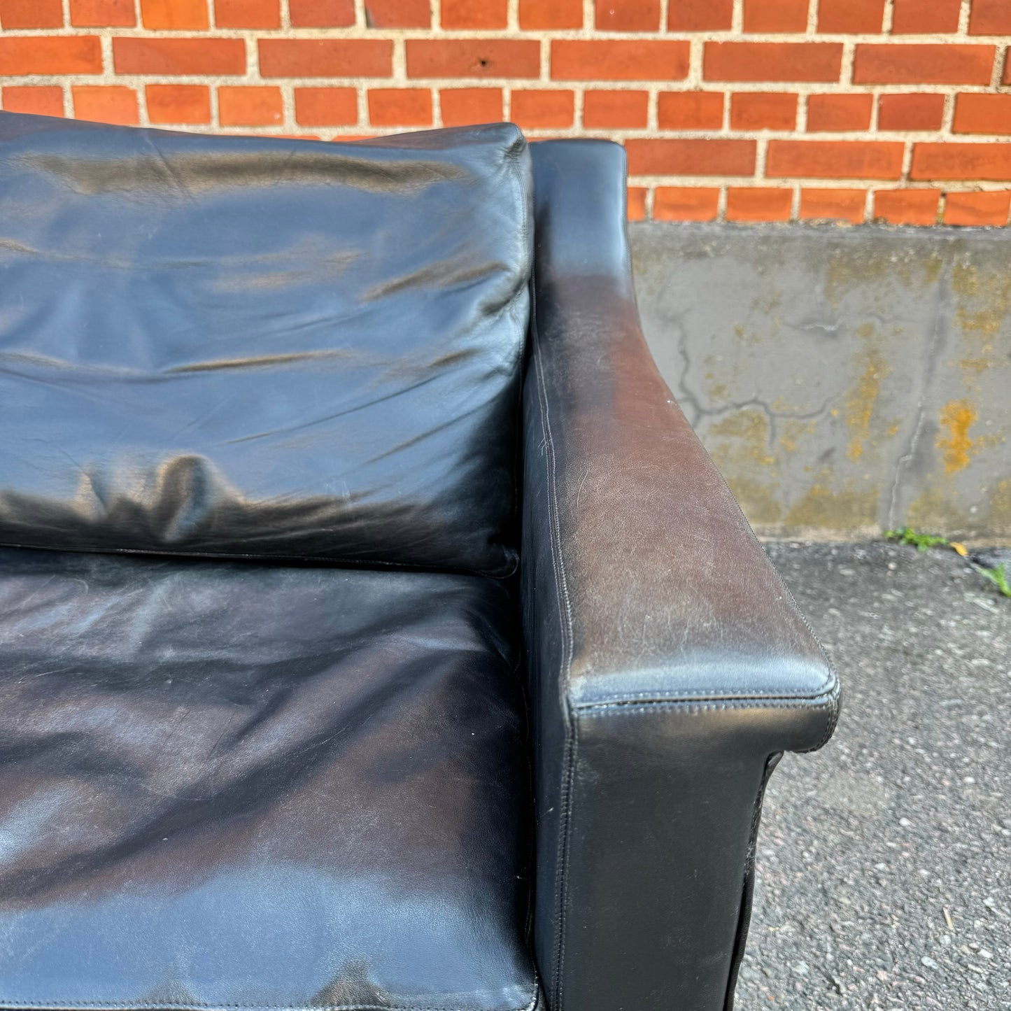 2-sits och 3-sits soffa i skinn
