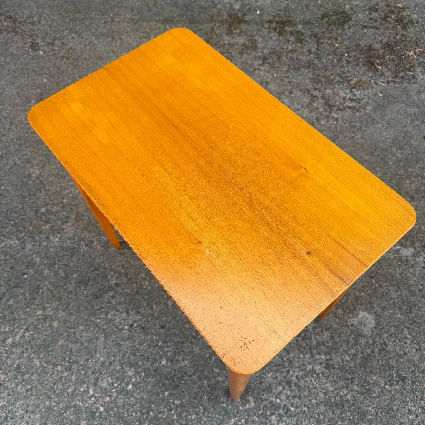Sängbord/byrå i björk och teak
