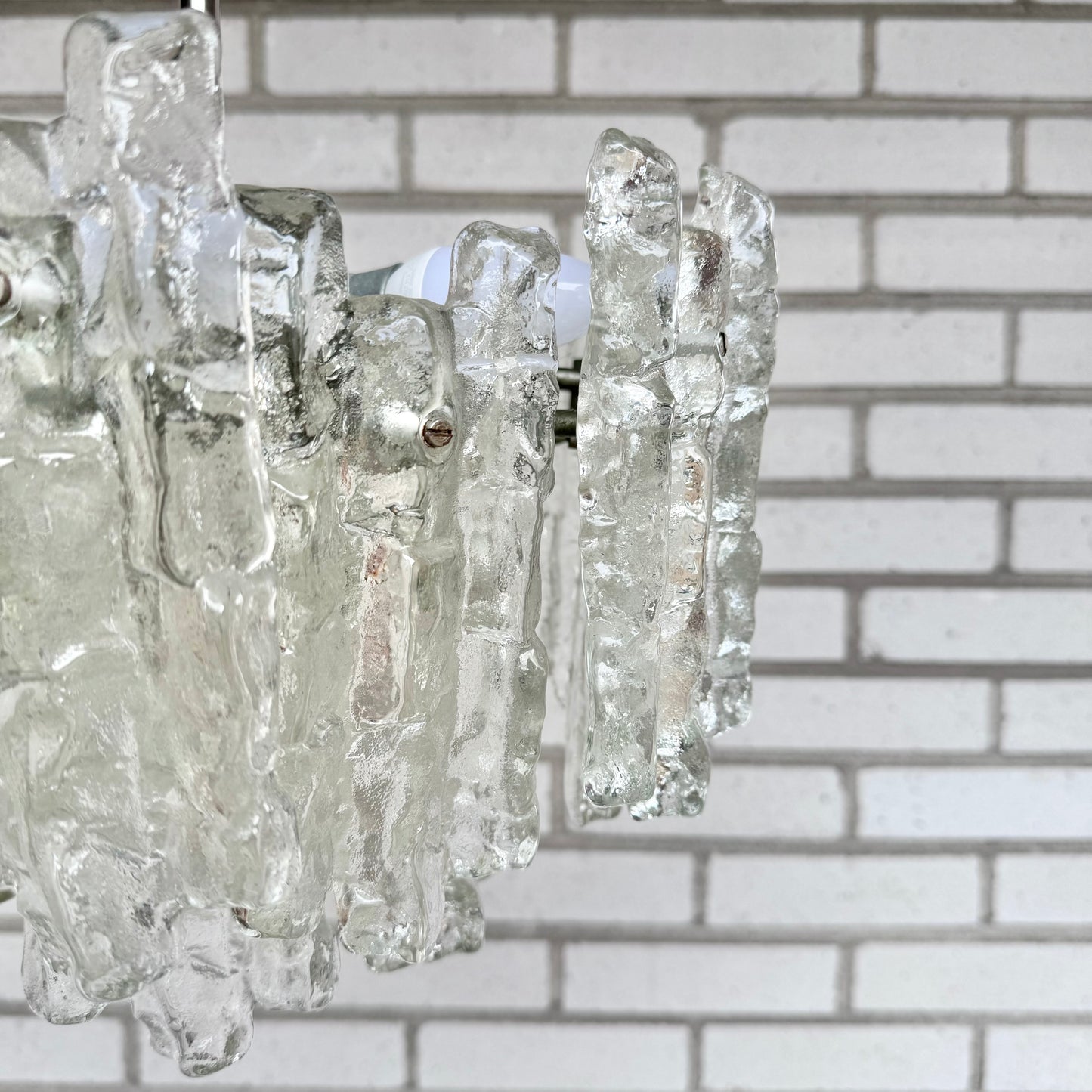 Ice block chandelier by Kalmar Franken