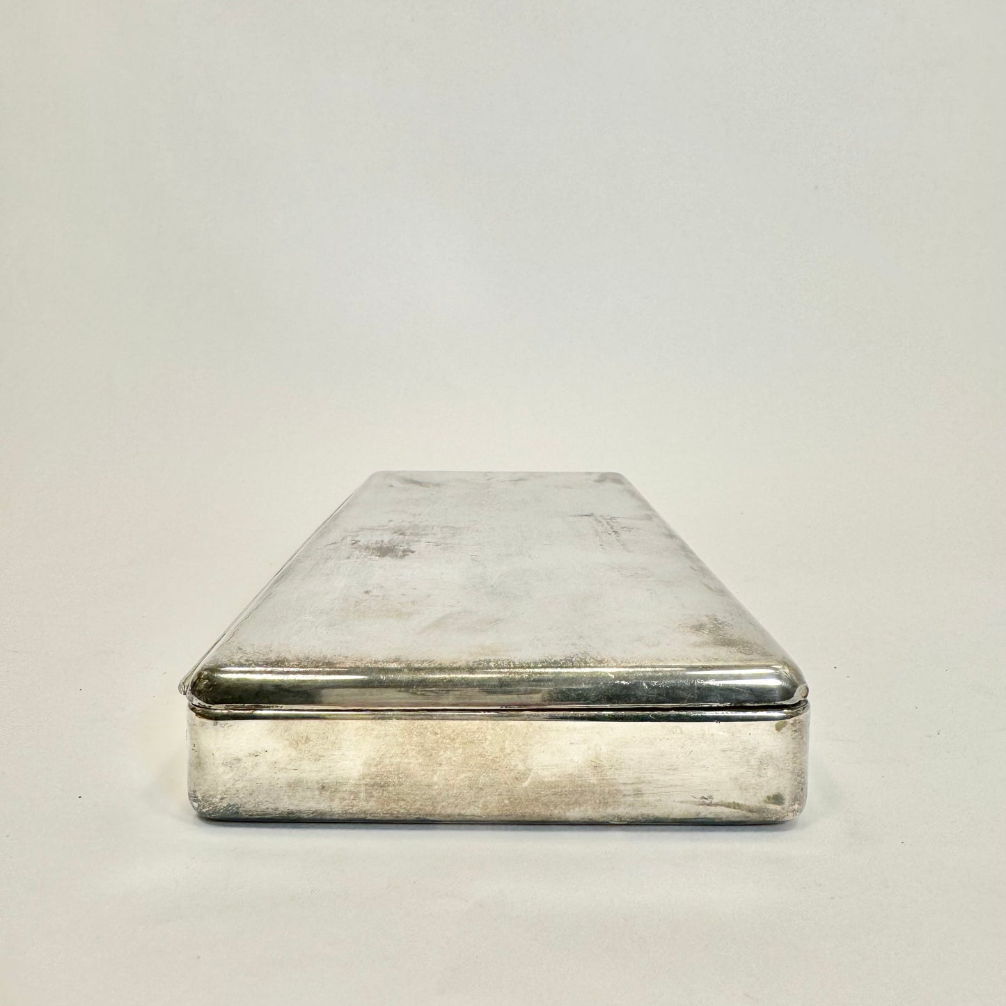 Cigarett/cigarrask i nysilver