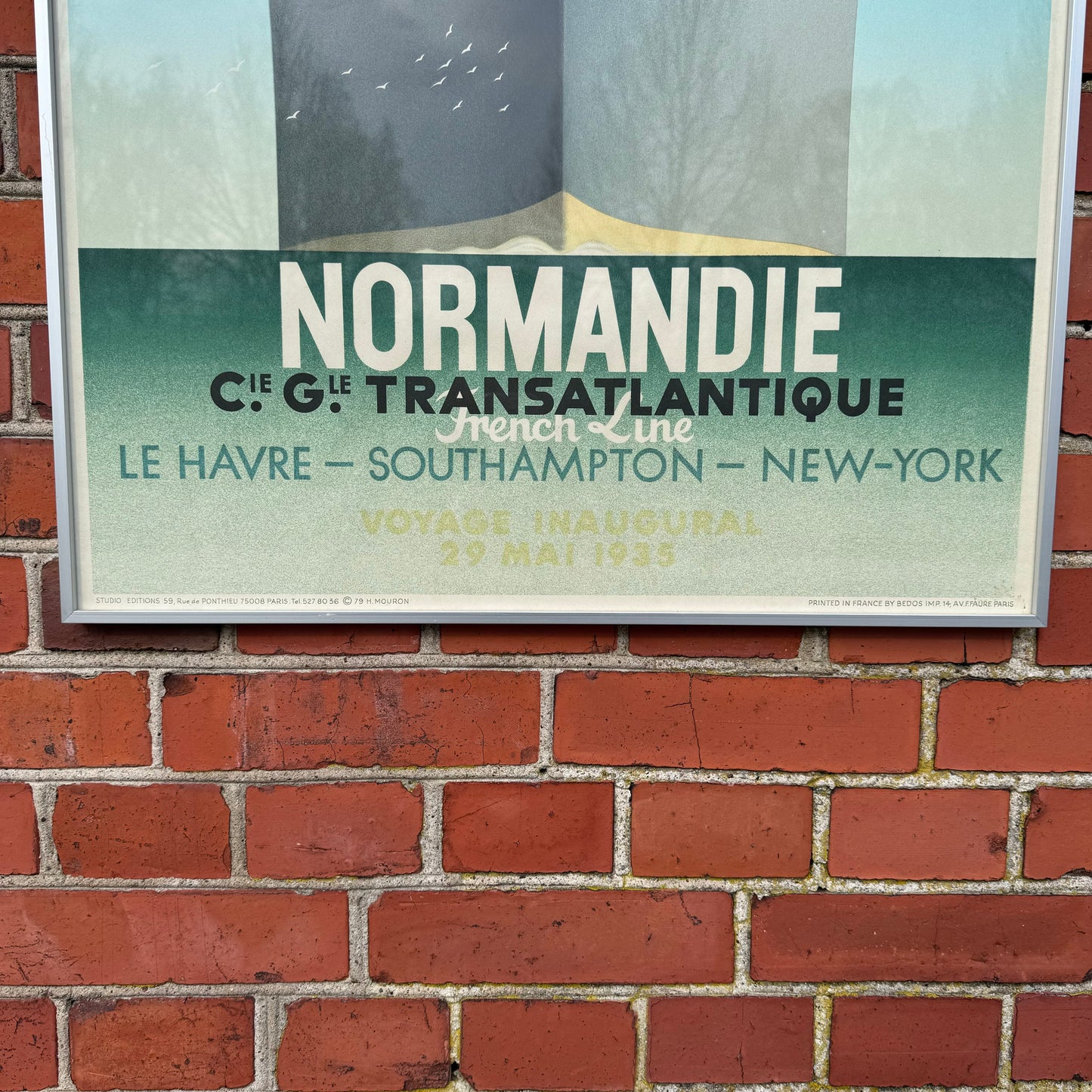 ADOLPHE MOURON CASSANDRE, färglitografisk affisch "Normandie"