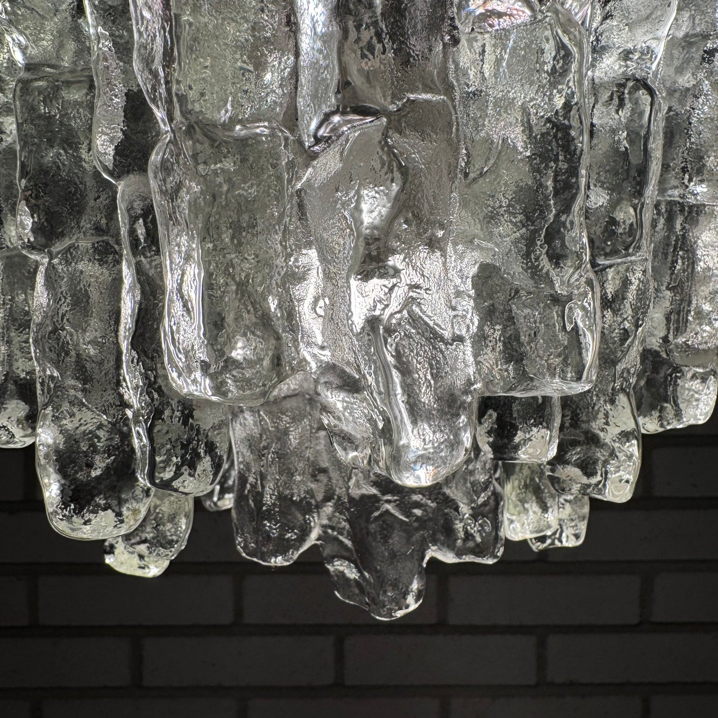 Ice block chandelier by Kalmar Franken