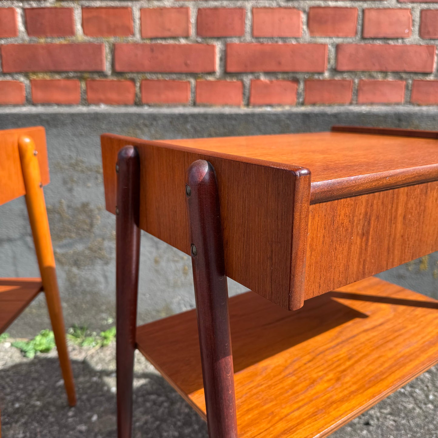 Pair of bedsidle tables from AB Carlström