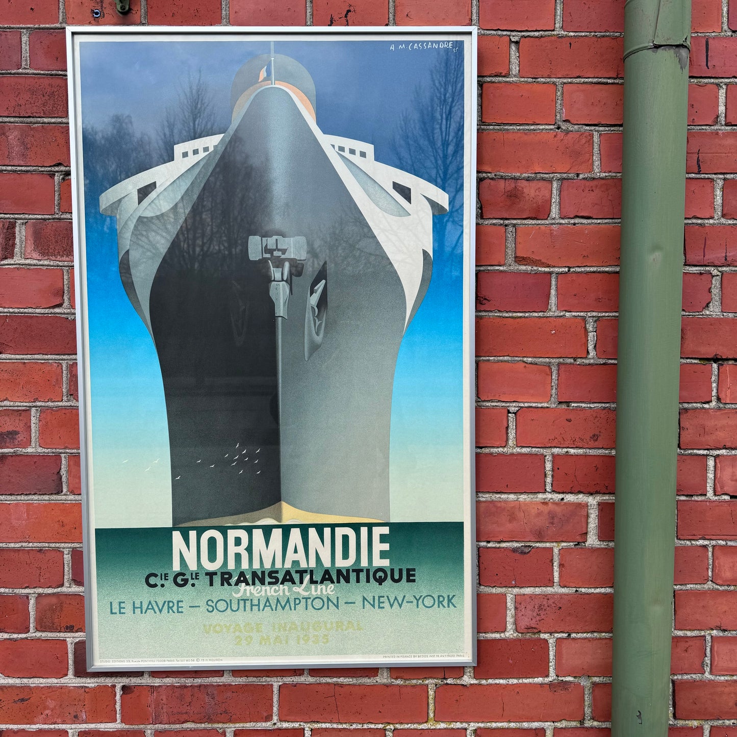 ADOLPHE MOURON CASSANDRE, färglitografisk affisch "Normandie"