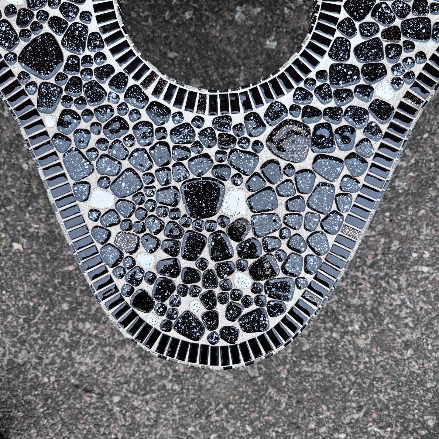 Side table with mosaic