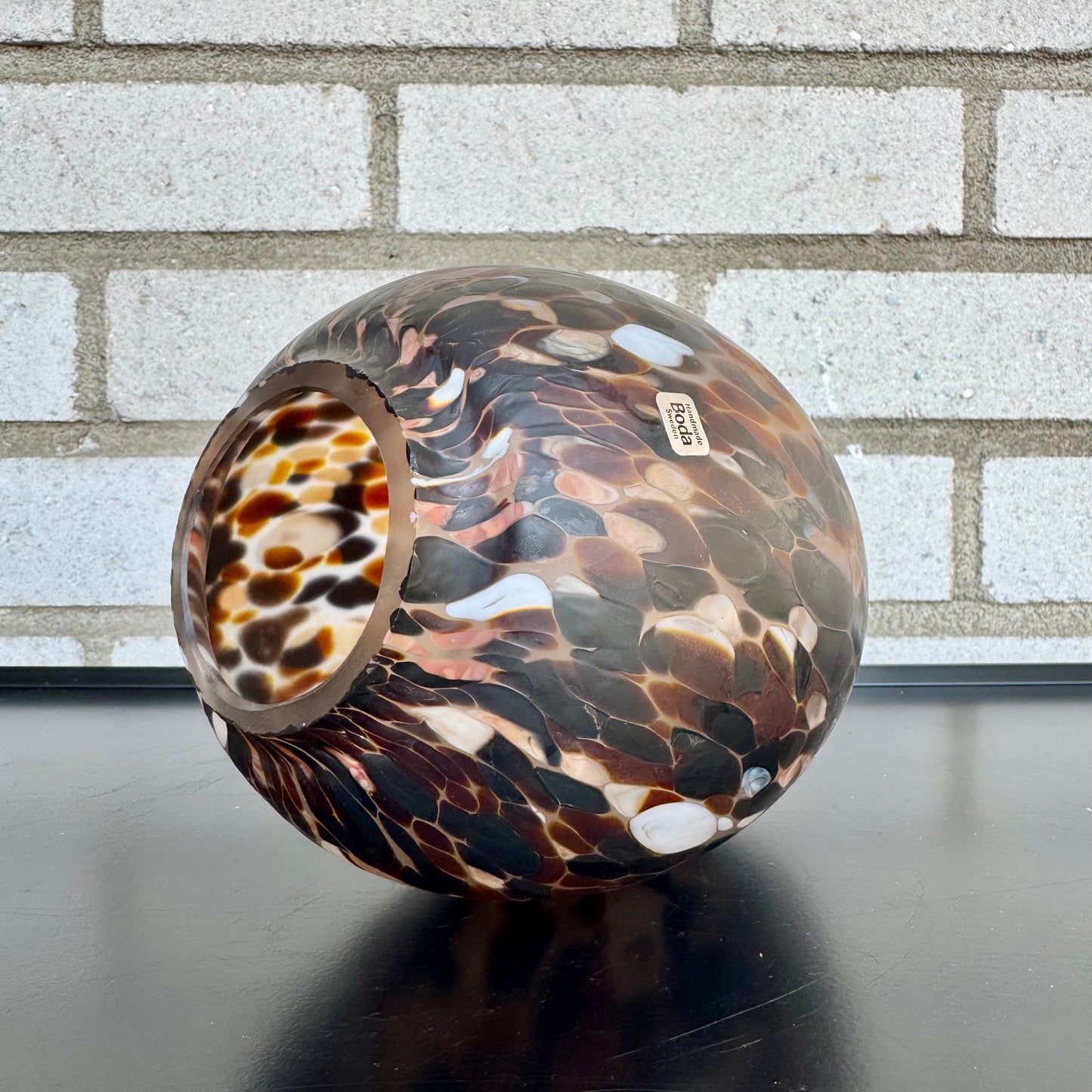 Skulptur i glas av Monica Backström för Boda