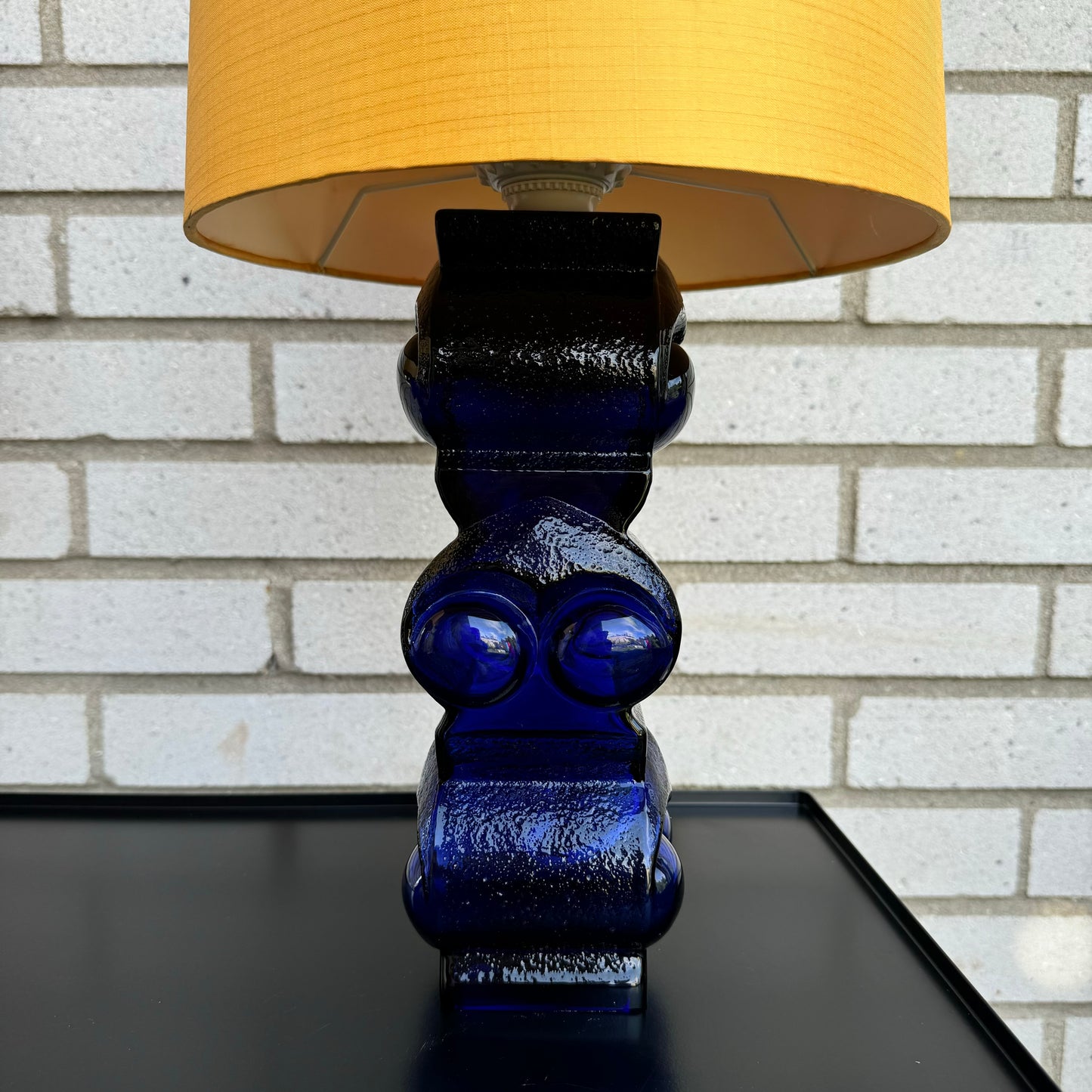 Pair of table lamps in glass by Bengt Edenfalk