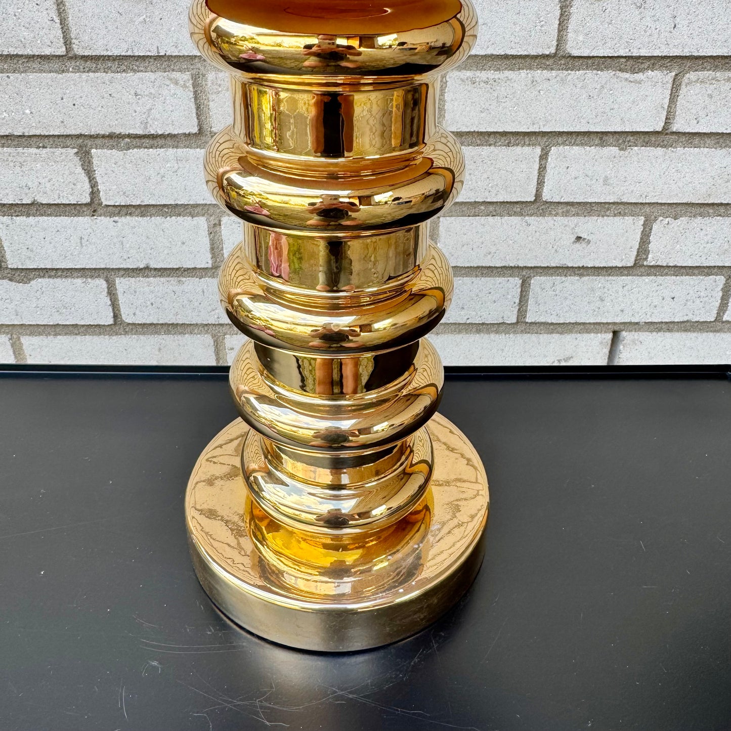 Bordslampa i glaserat porslin