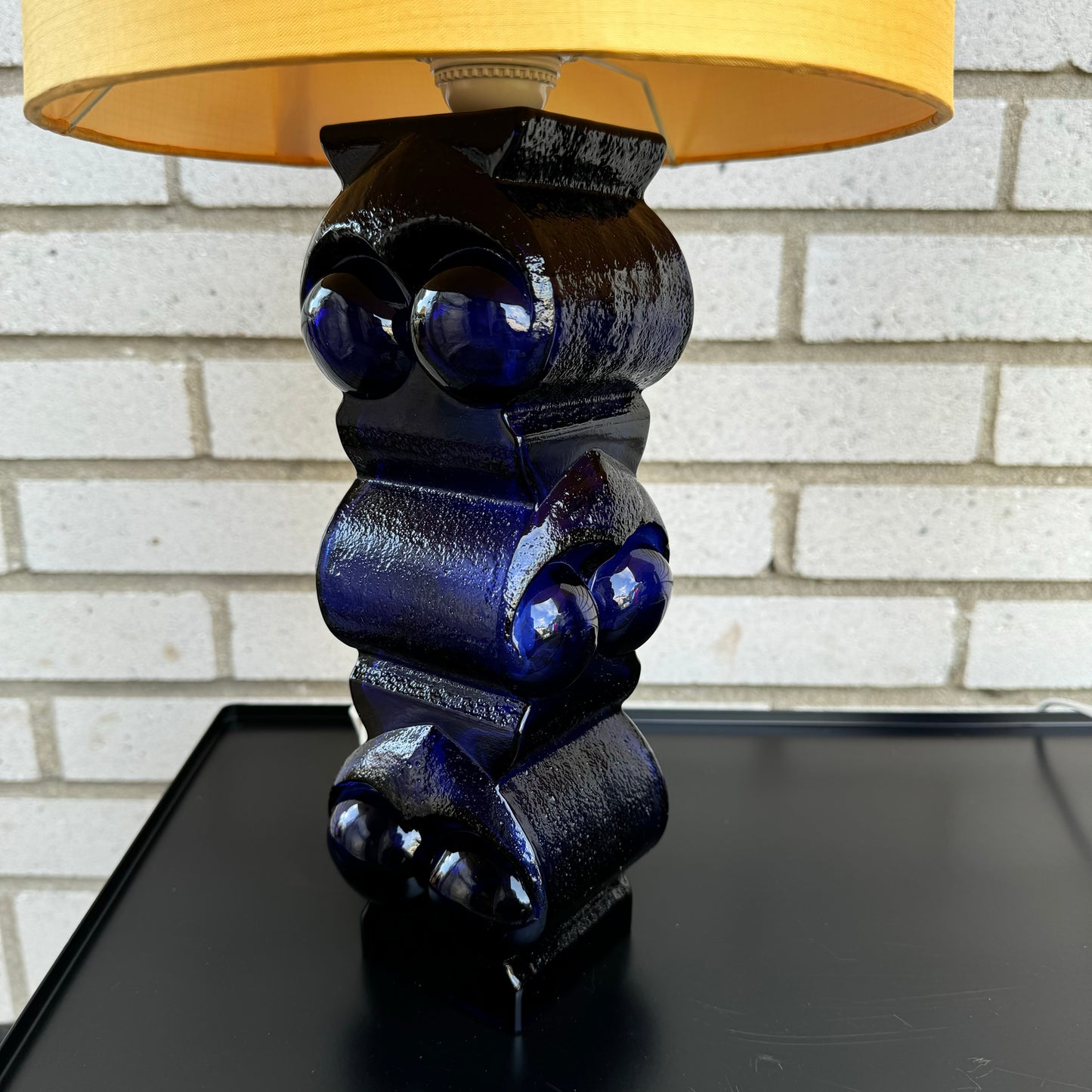 Pair of table lamps in glass by Bengt Edenfalk