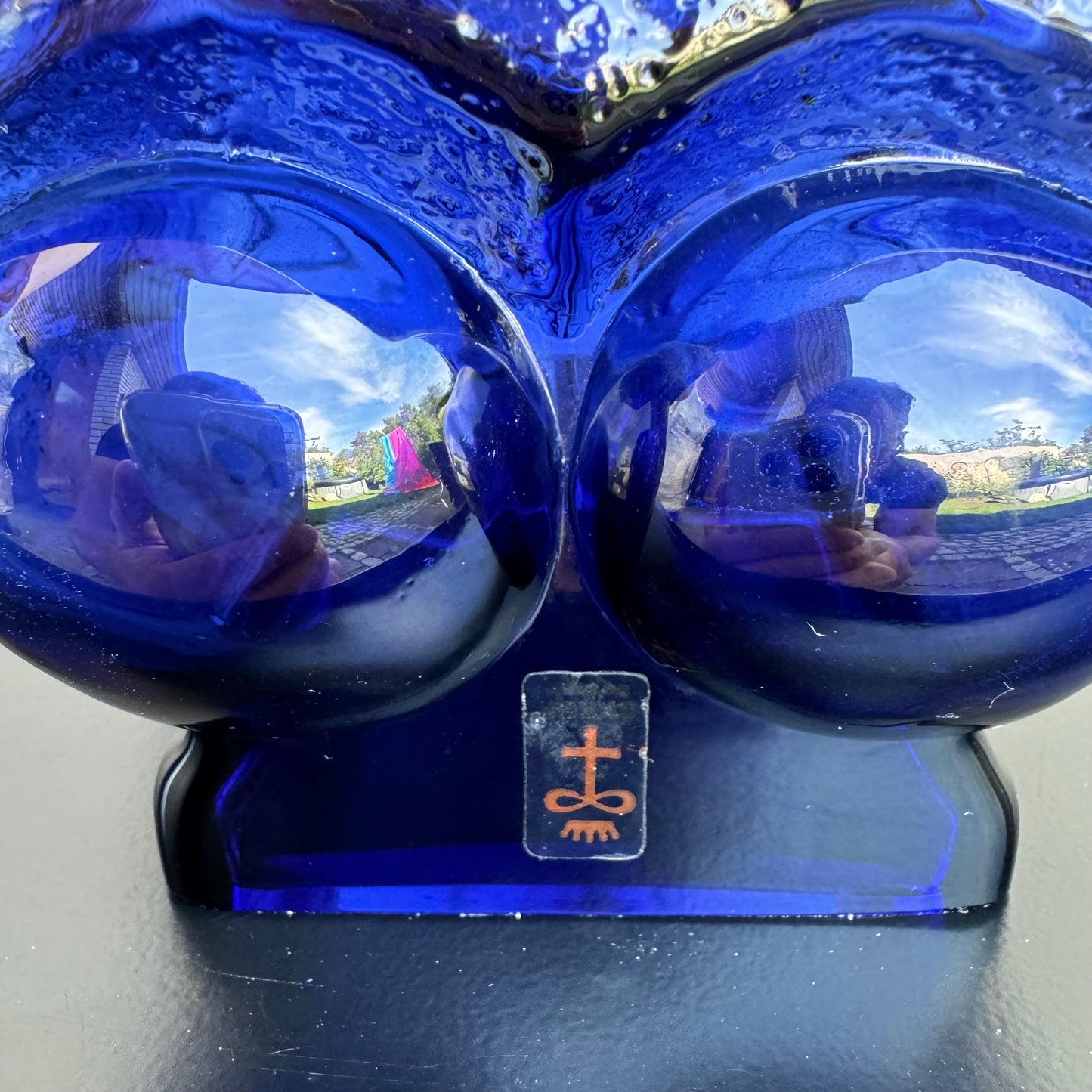 Pair of table lamps in glass by Bengt Edenfalk
