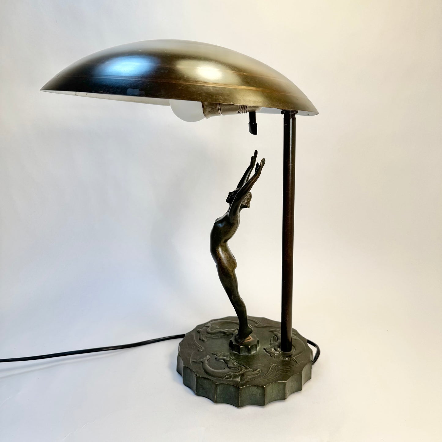 Bordslampa från Malmö Metallvarufabrik