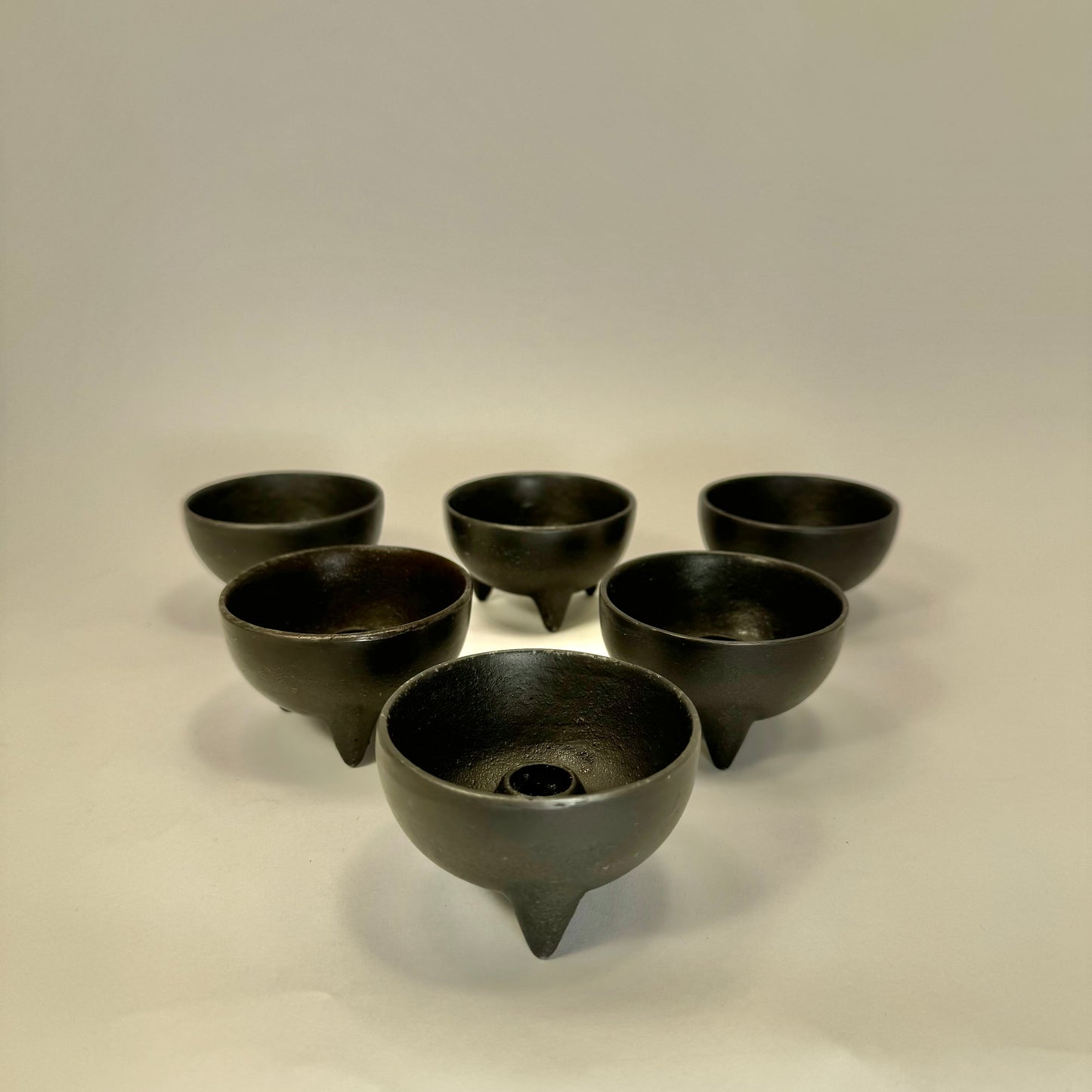 Candle holders in cast iron by Ystad Metall