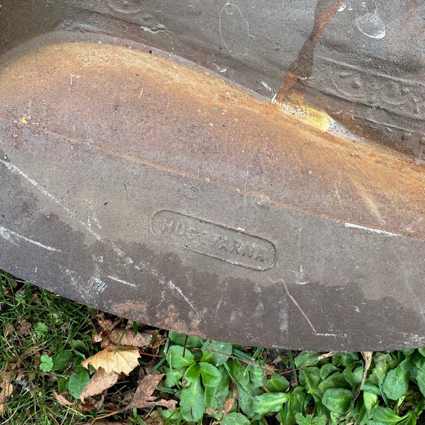 Väggplaket i gjutjärn på Gustav II Adolf