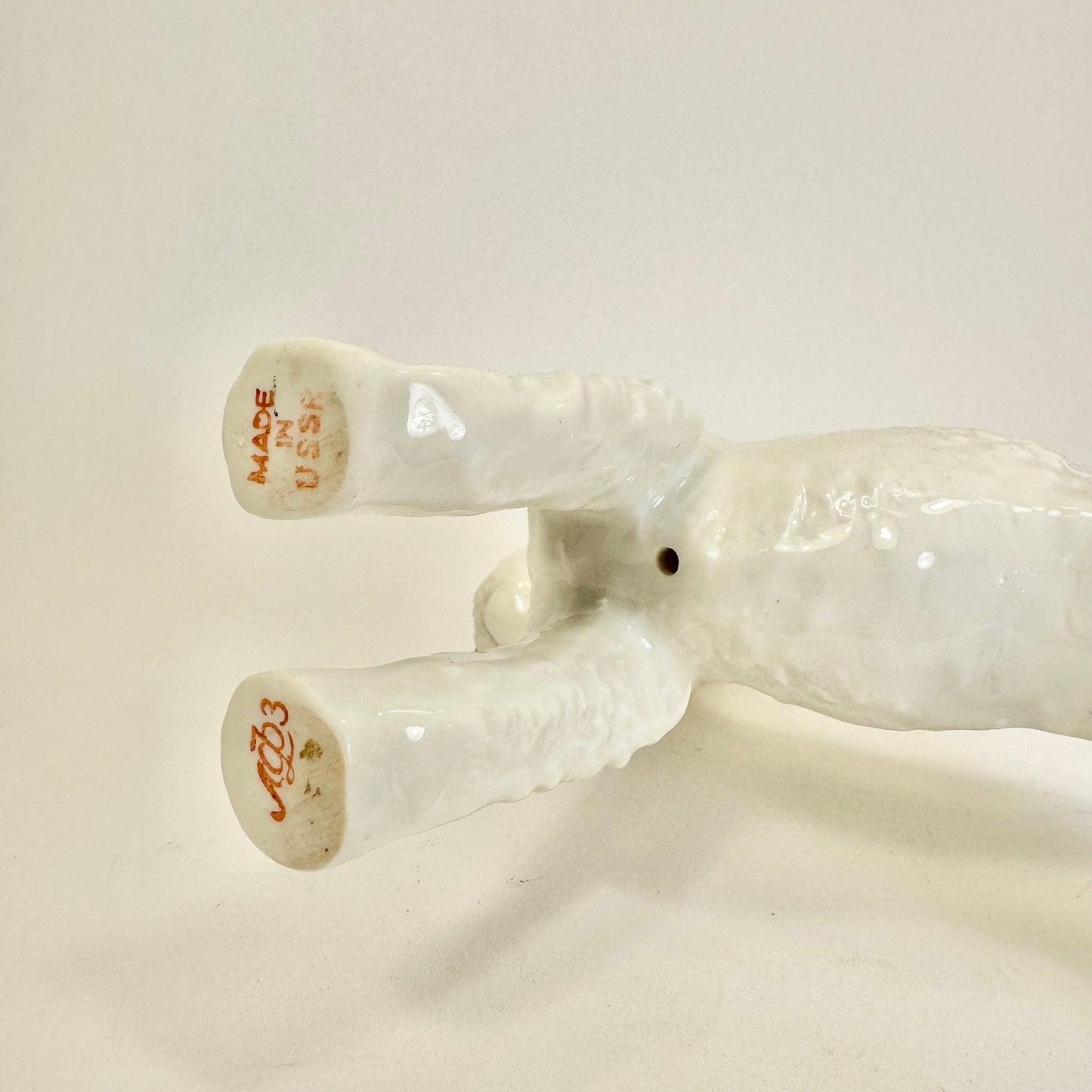 Porcelain dog by Lomonosov