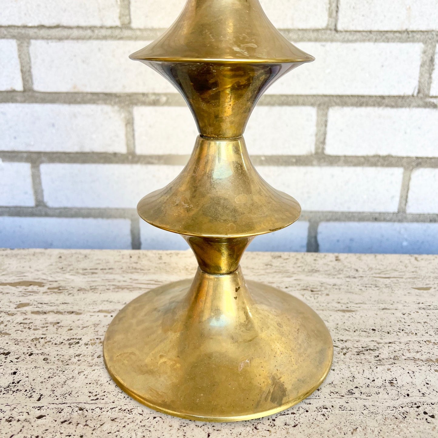 Danish table lamp in bras from Elit