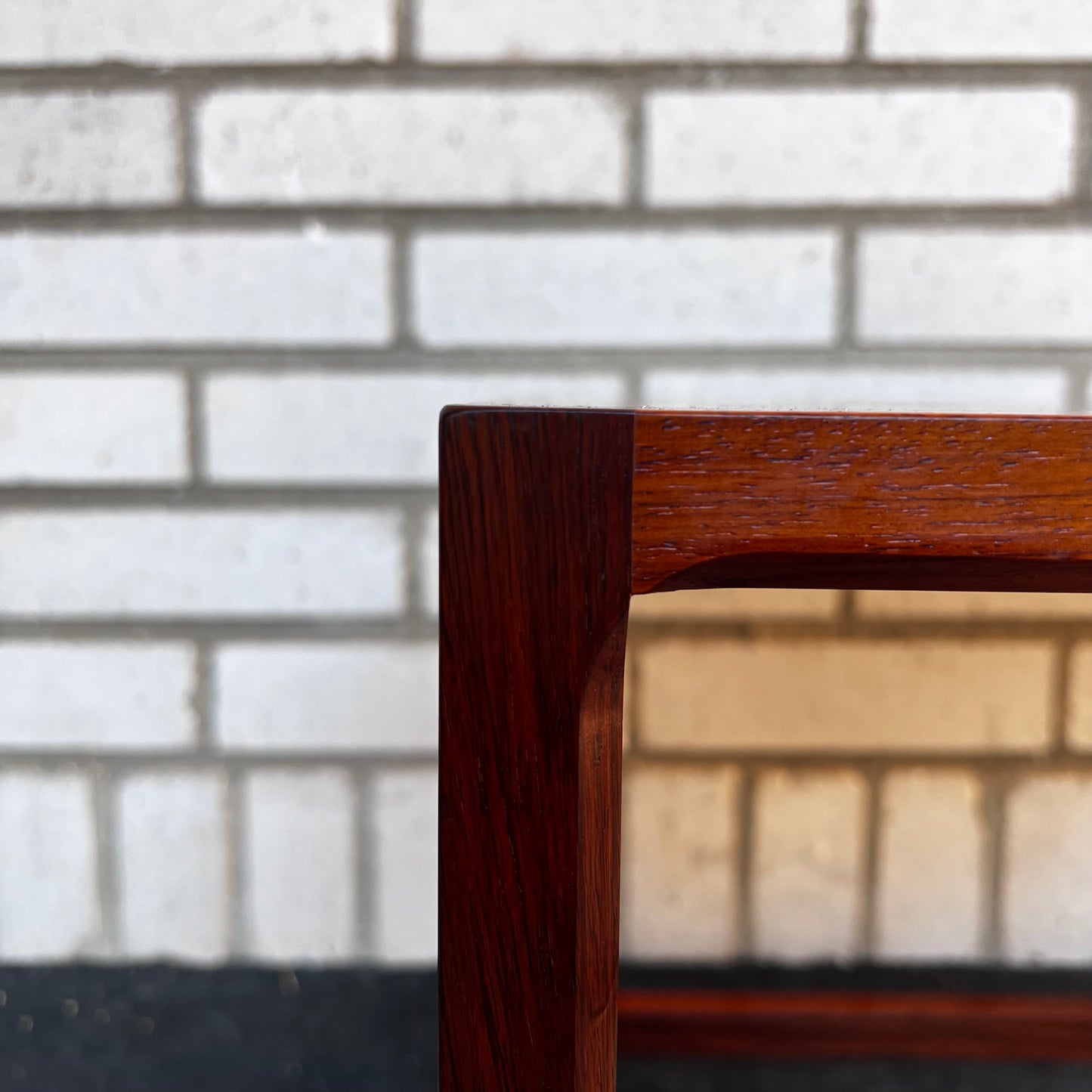 Side table in rosewood santos