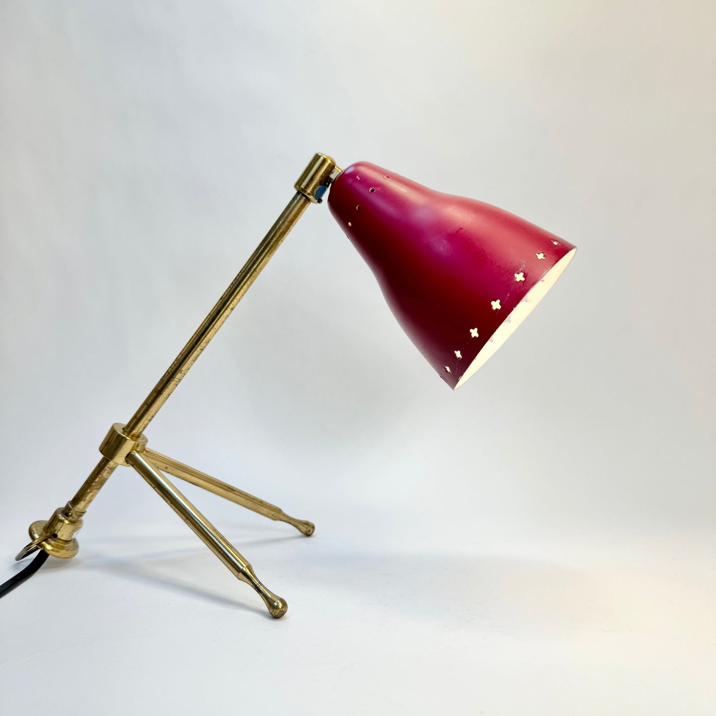 Bords/vägglampa i mässing