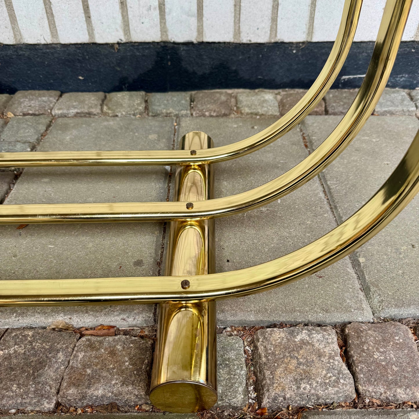 70-80 tals soffbord med glasskiva