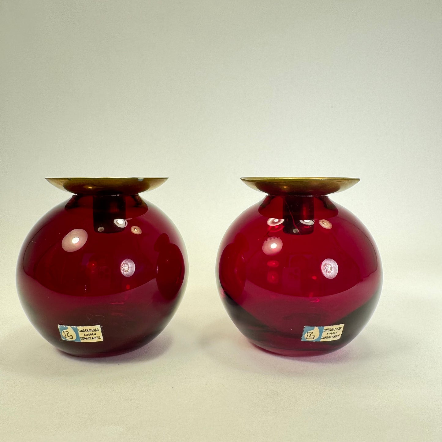 Set of candle holders by Gunnar Ander