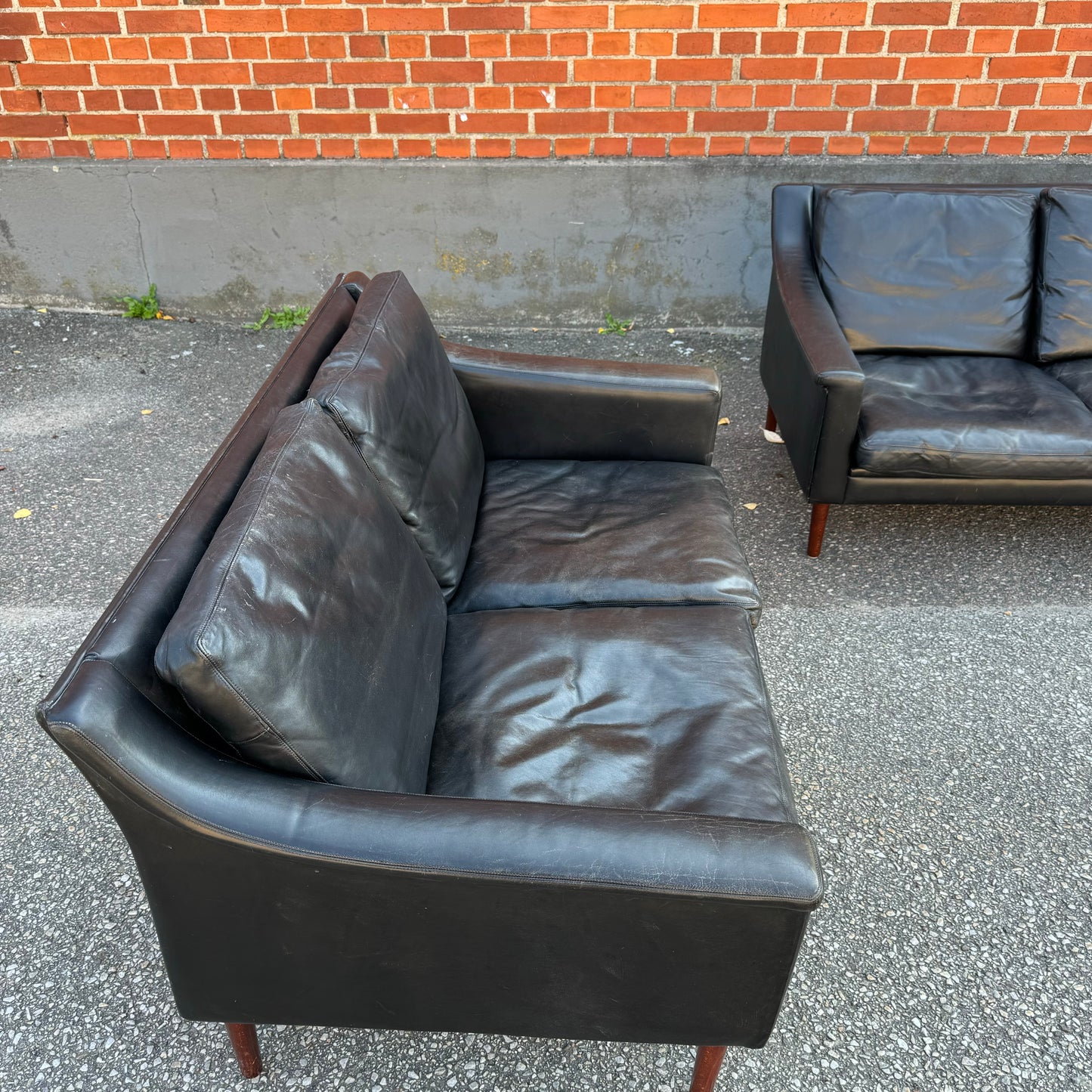 2-sits och 3-sits soffa i skinn