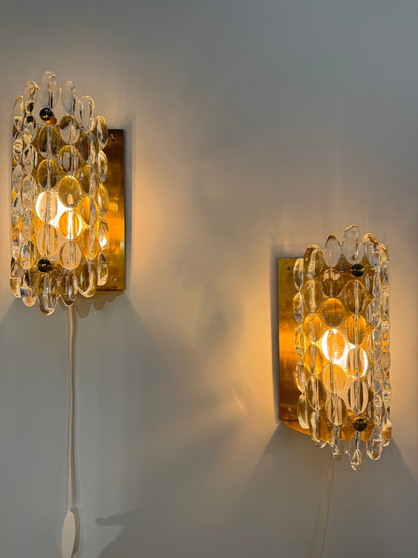 Pair of wall lampa by Carl Fagerlund