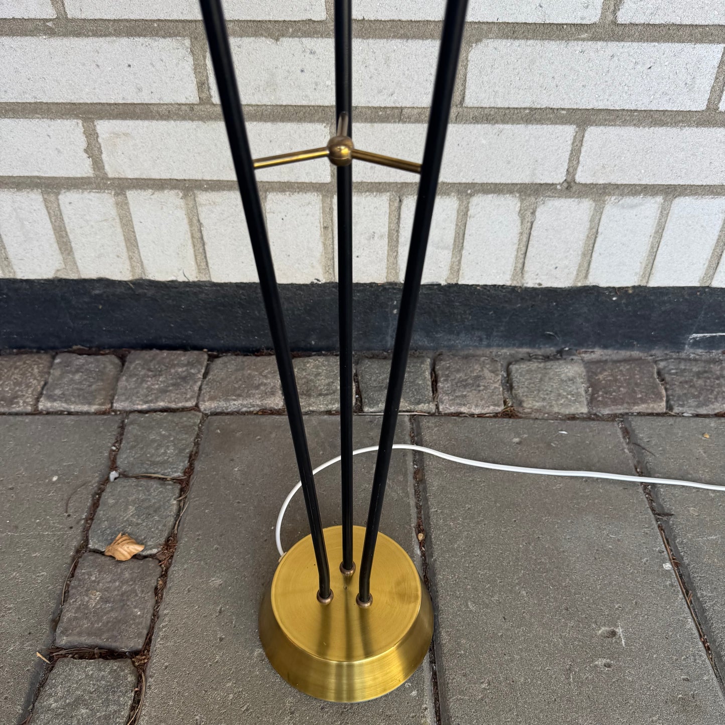 50-tals golvlampa med tre ljuskällor