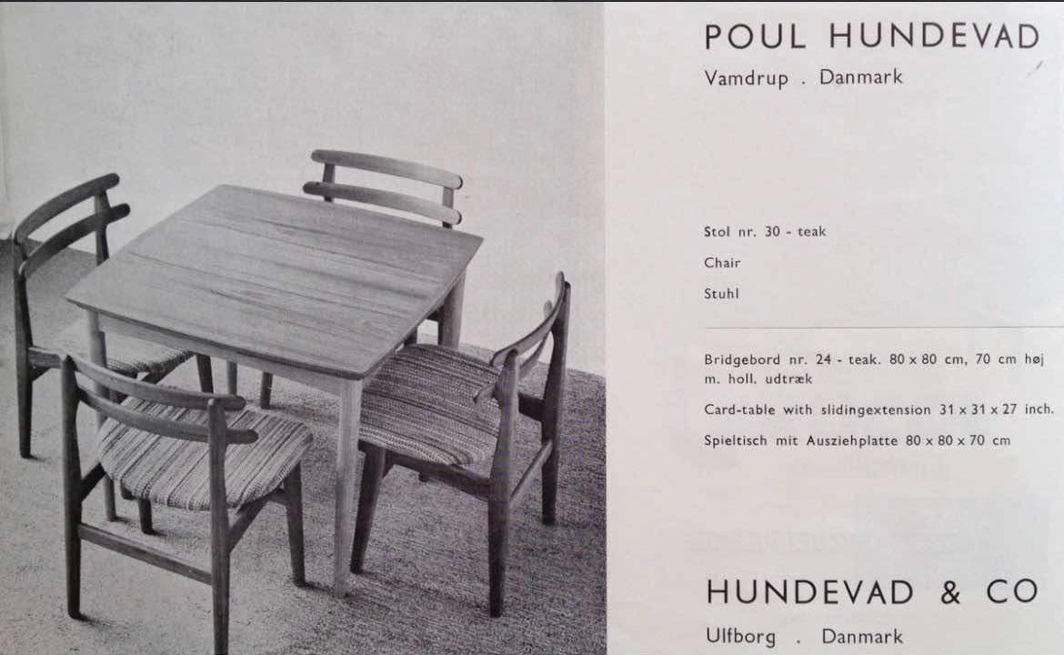 Fyra matstolar av Poul Hundevad