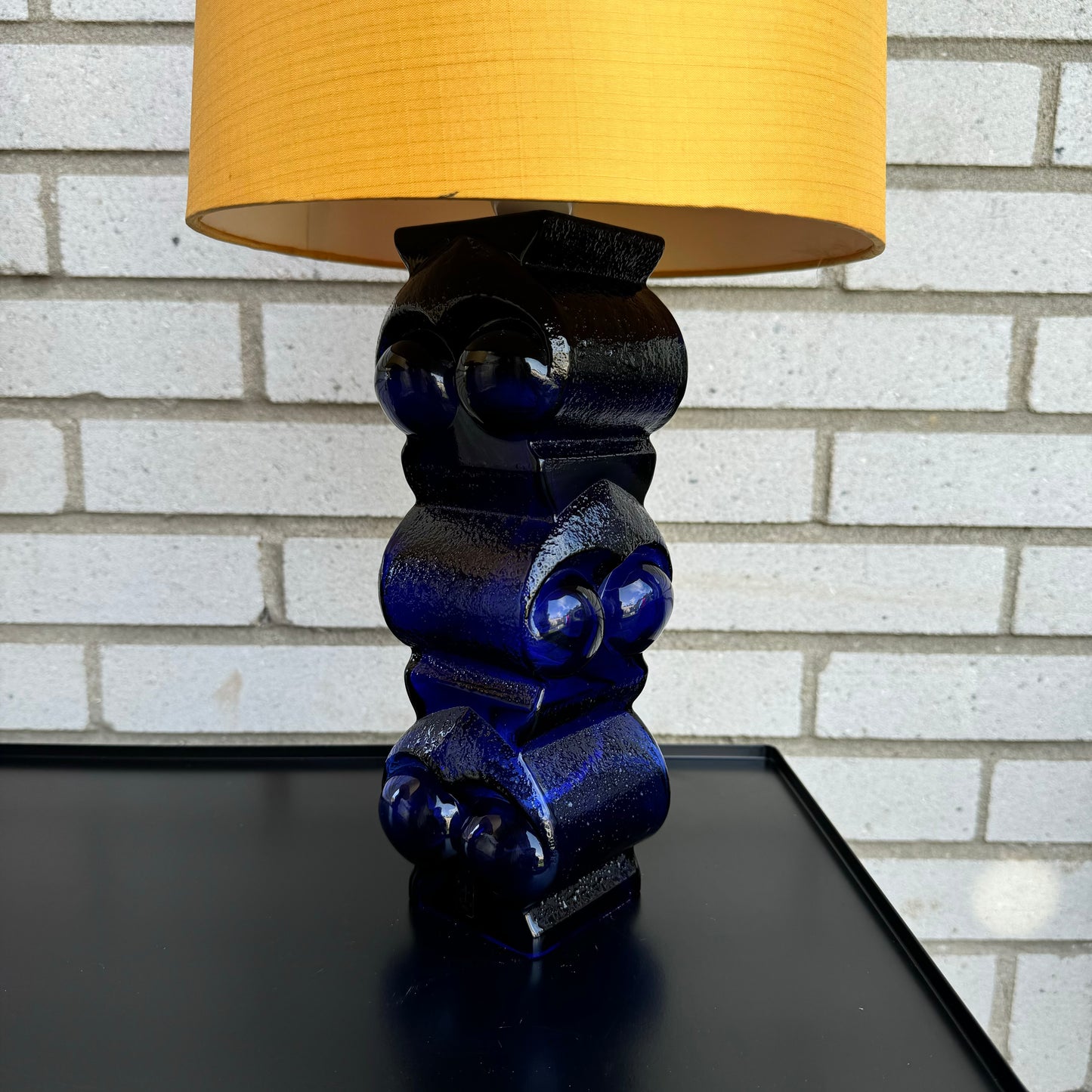 Pair of table lamps in glass by Bengt Edenfalk