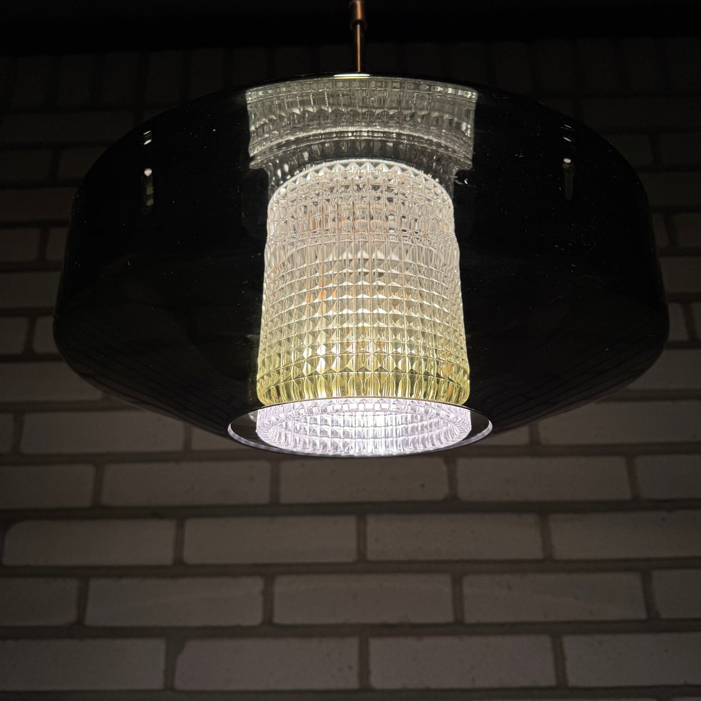 Taklampa av Carl Fagerlund för Orrefors