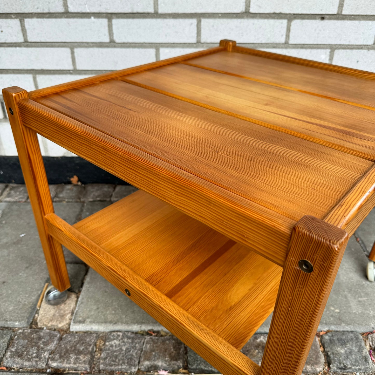 Side table in pine by Yngve Ekström