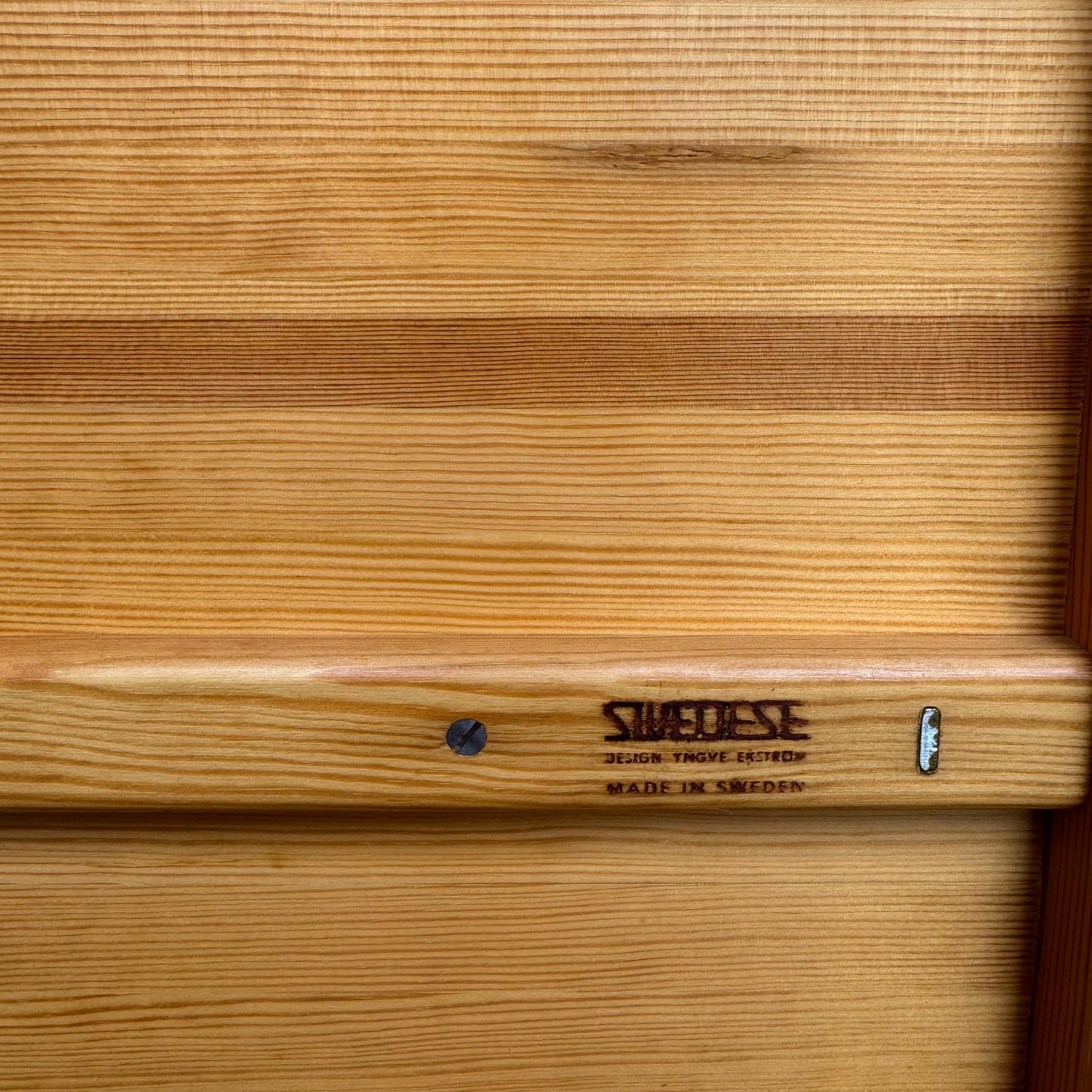 Side table in pine by Yngve Ekström