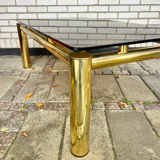 Coffee table with smoked glass