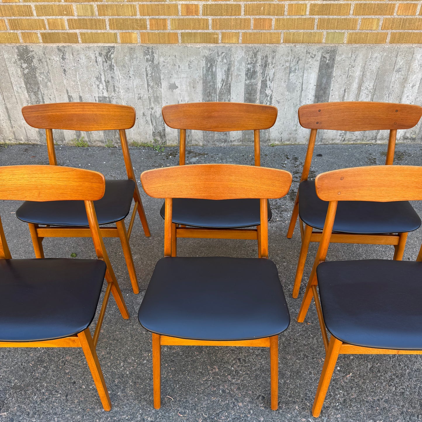 Set med 6st stolar från Findahls Møbelfabrik