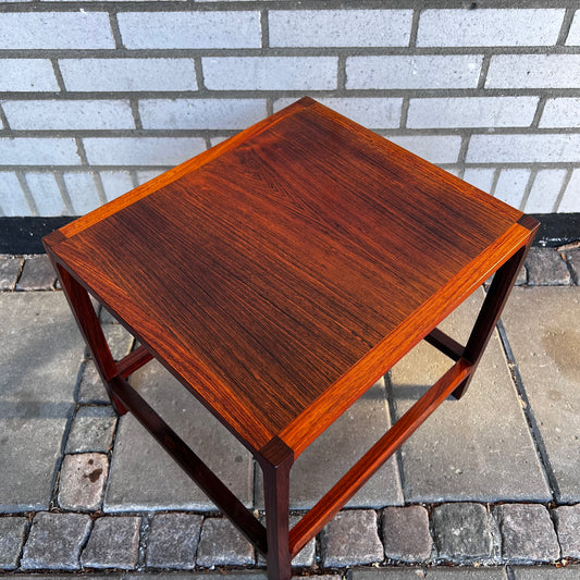 Side table in rosewood santos