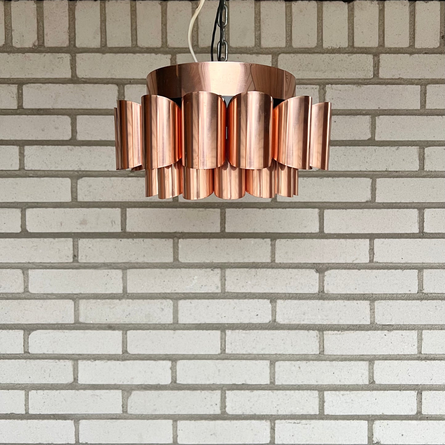 Ceiling lamp in copper by Werner Schou