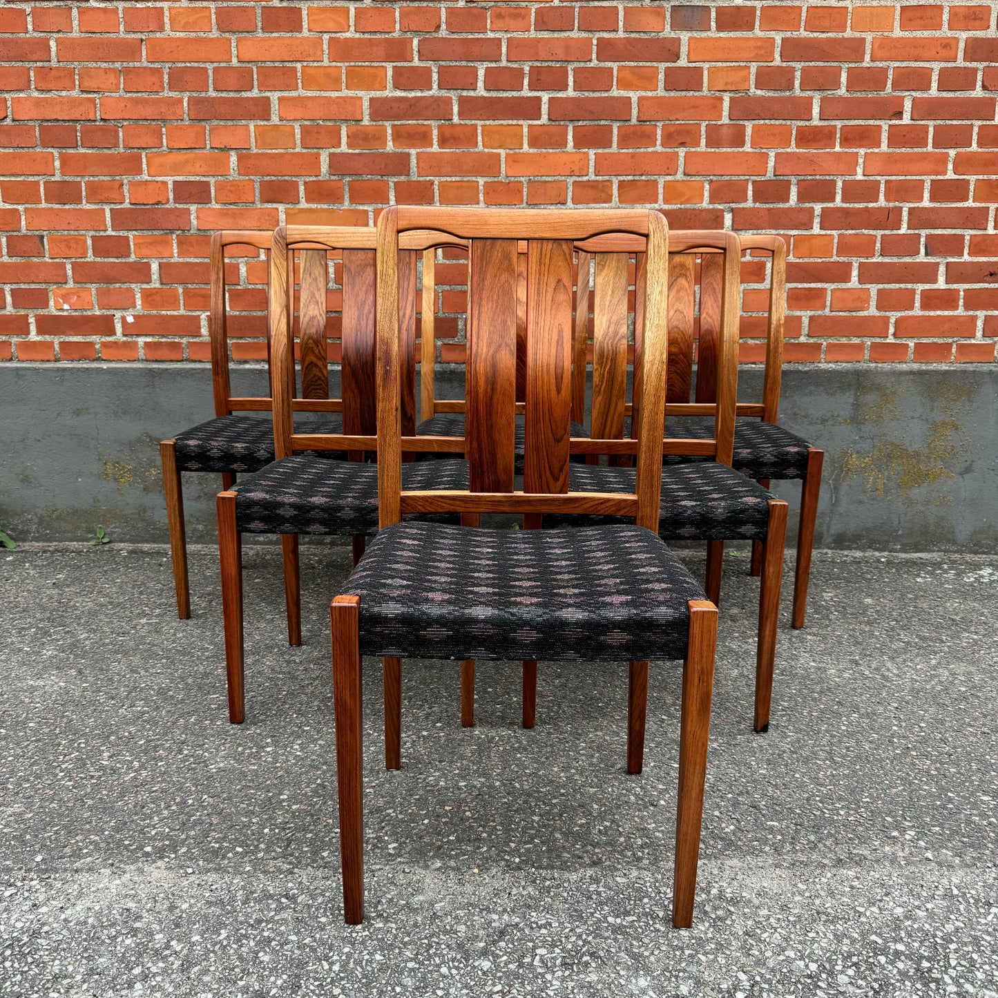 Set of 6 dining chairs by Troeds Bjärnum