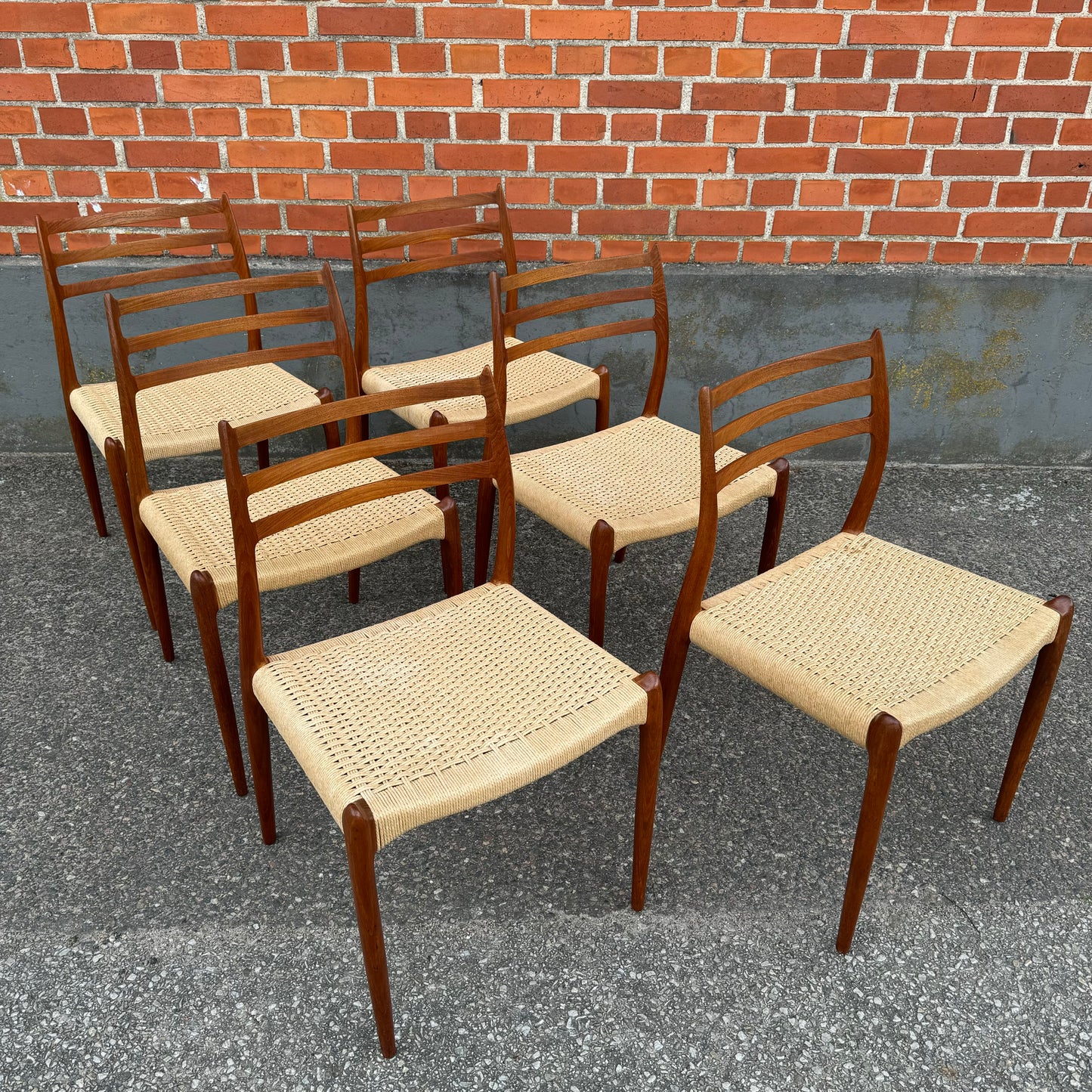 Set of 6 chairs by NO Møller