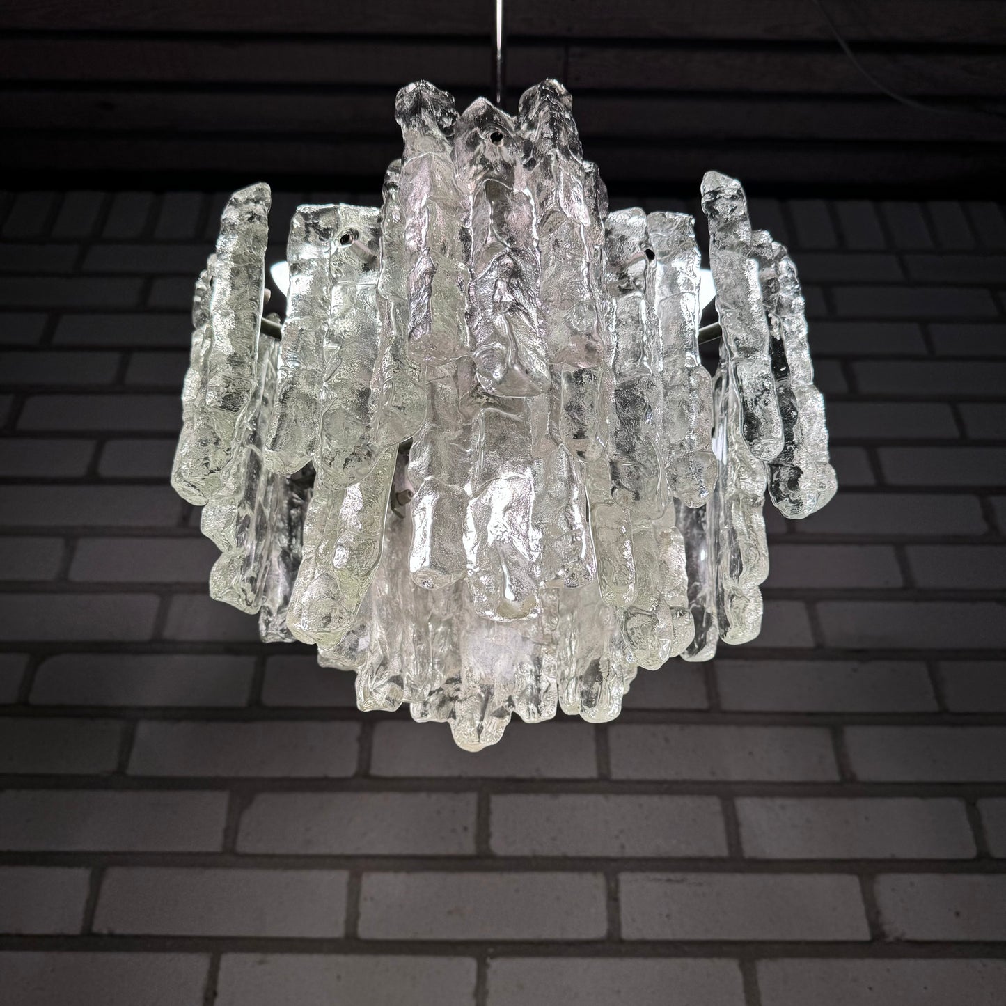 Ice block chandelier by Kalmar Franken