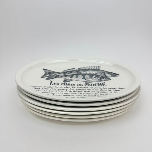 Set med fisktalrikar från franska Gien