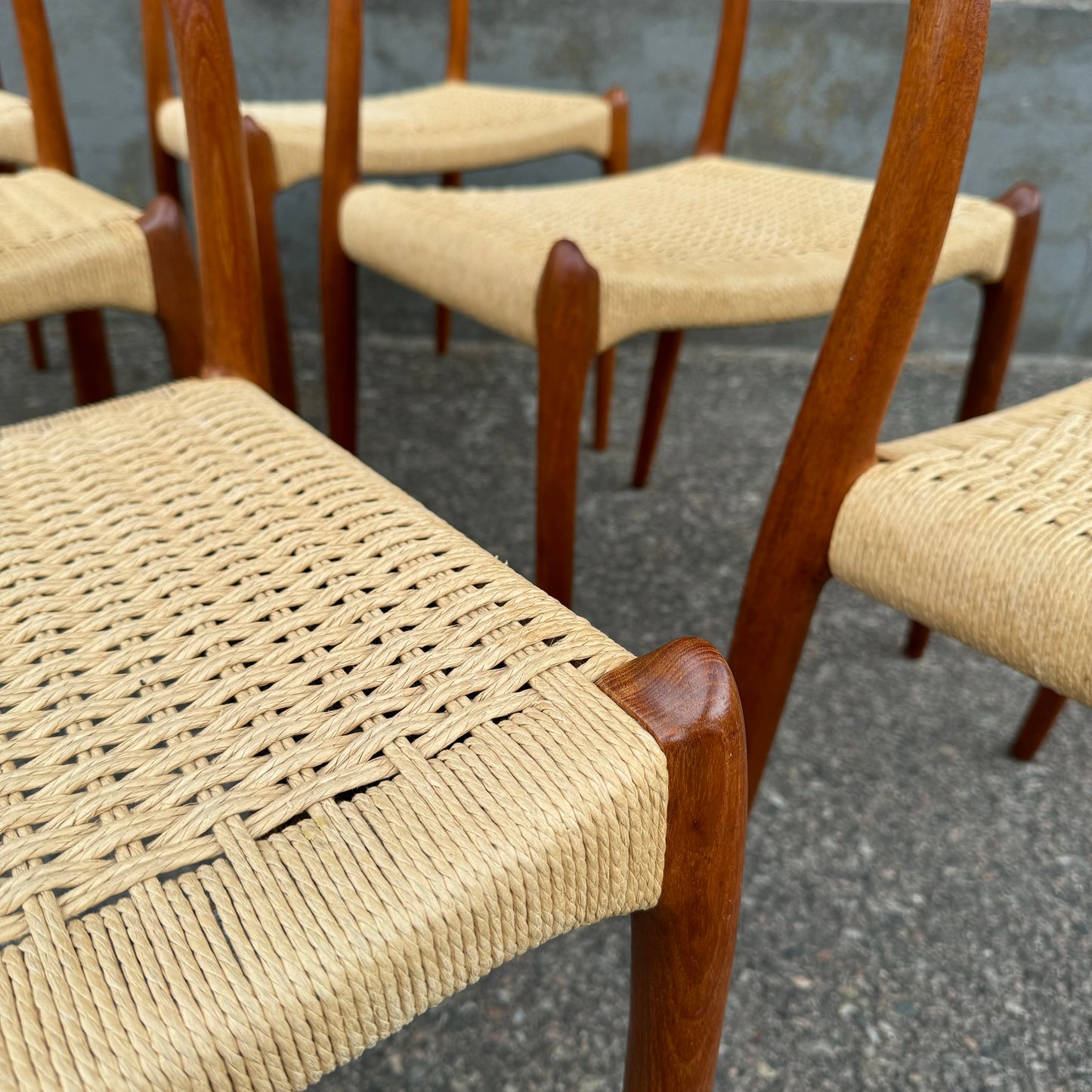 Set of 6 chairs by NO Møller