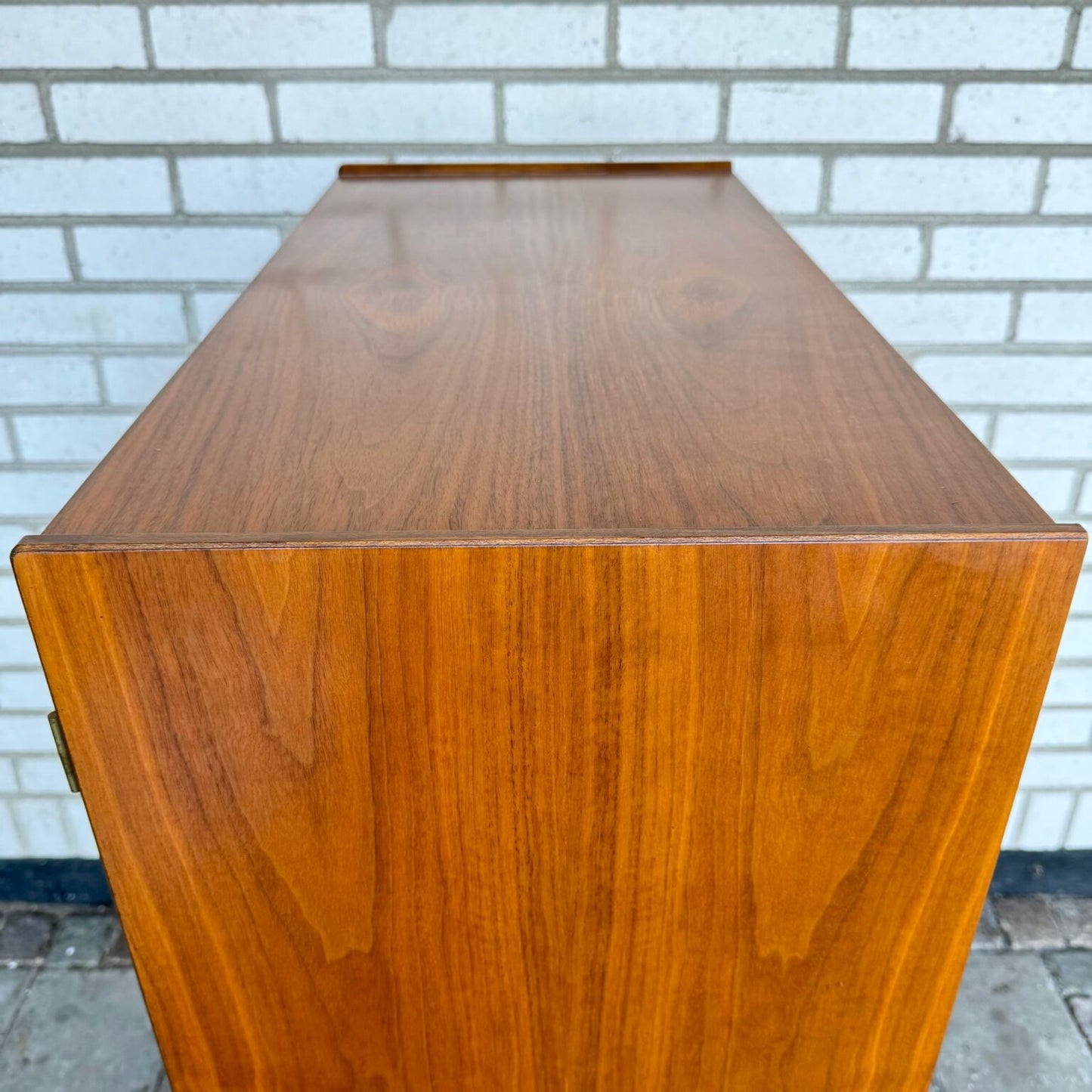 1950-60s bar cabinet with light