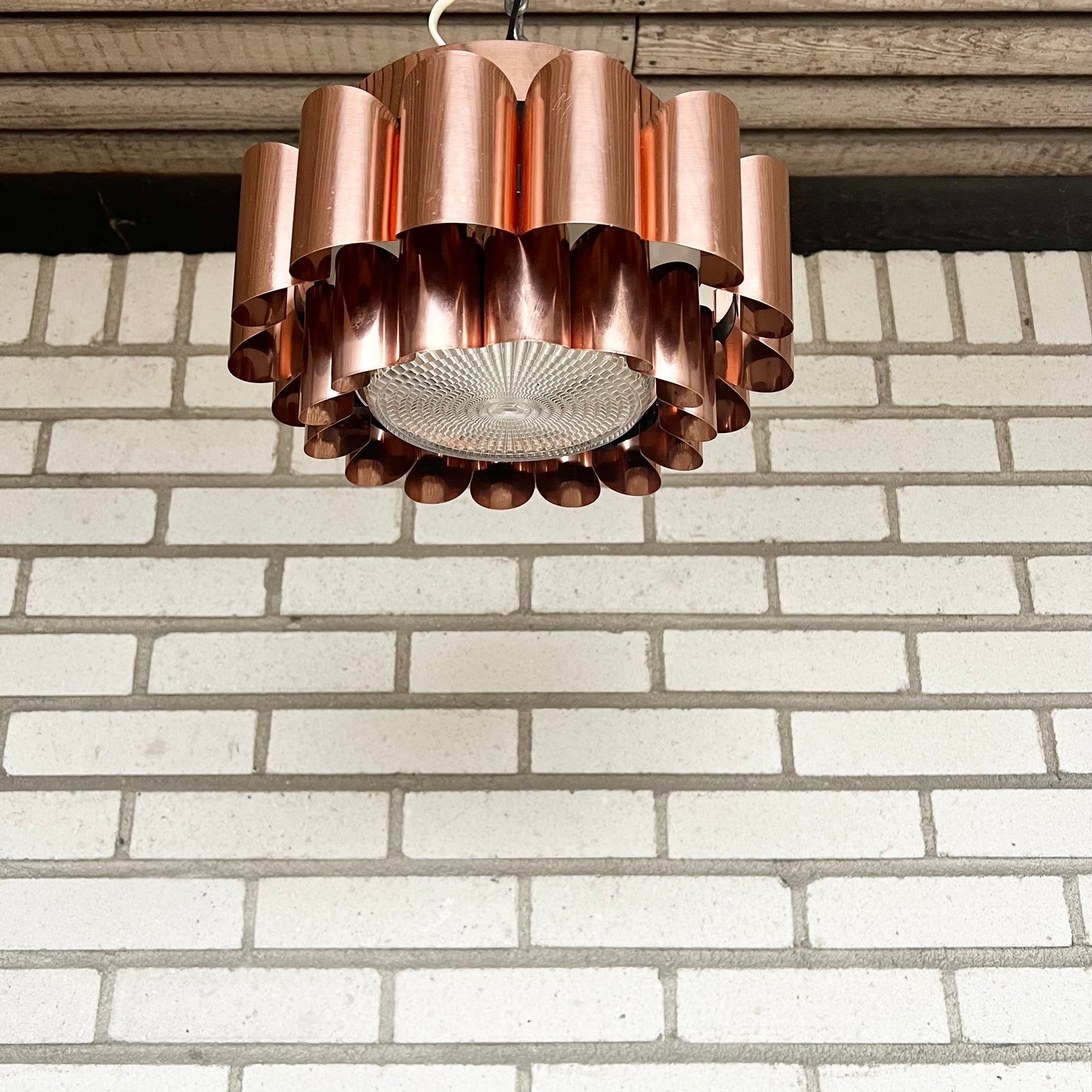 Ceiling lamp in copper by Werner Schou