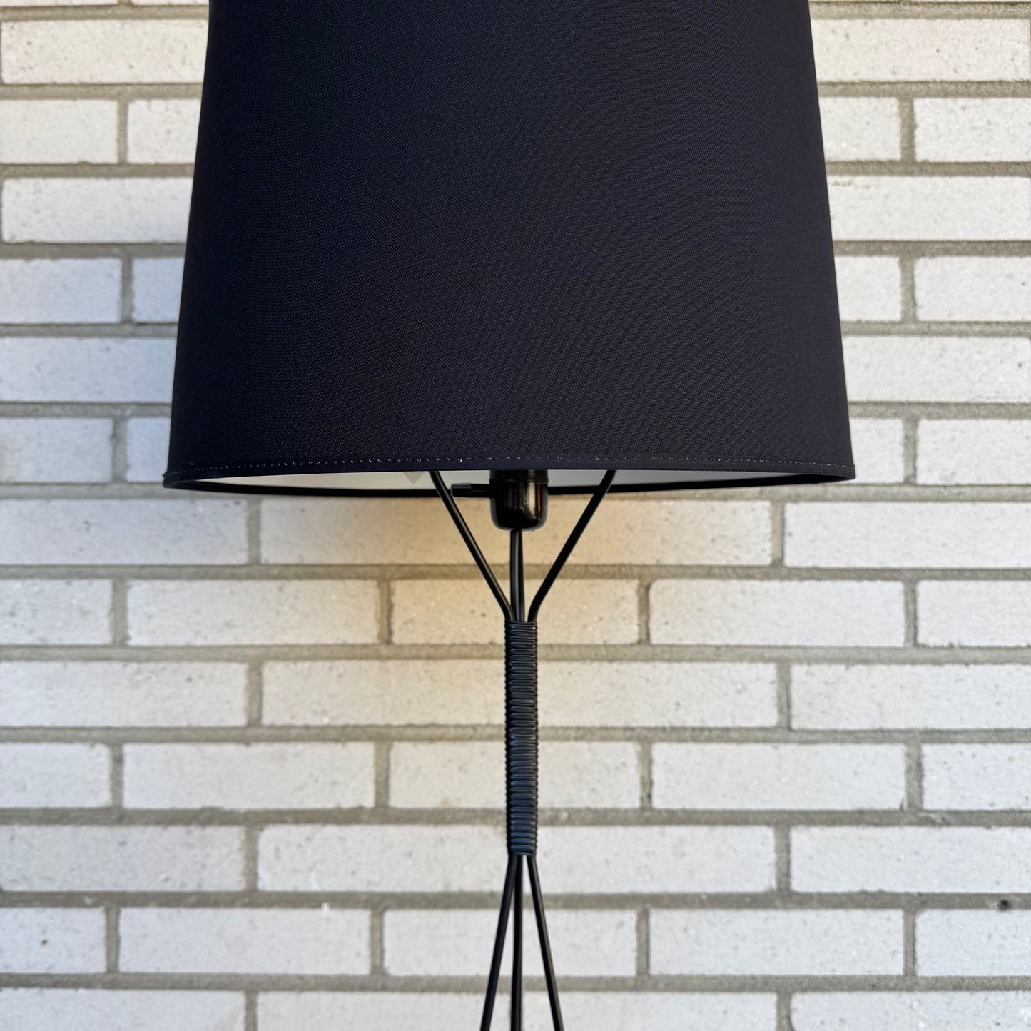 50-tals golvlampa med ny skärm