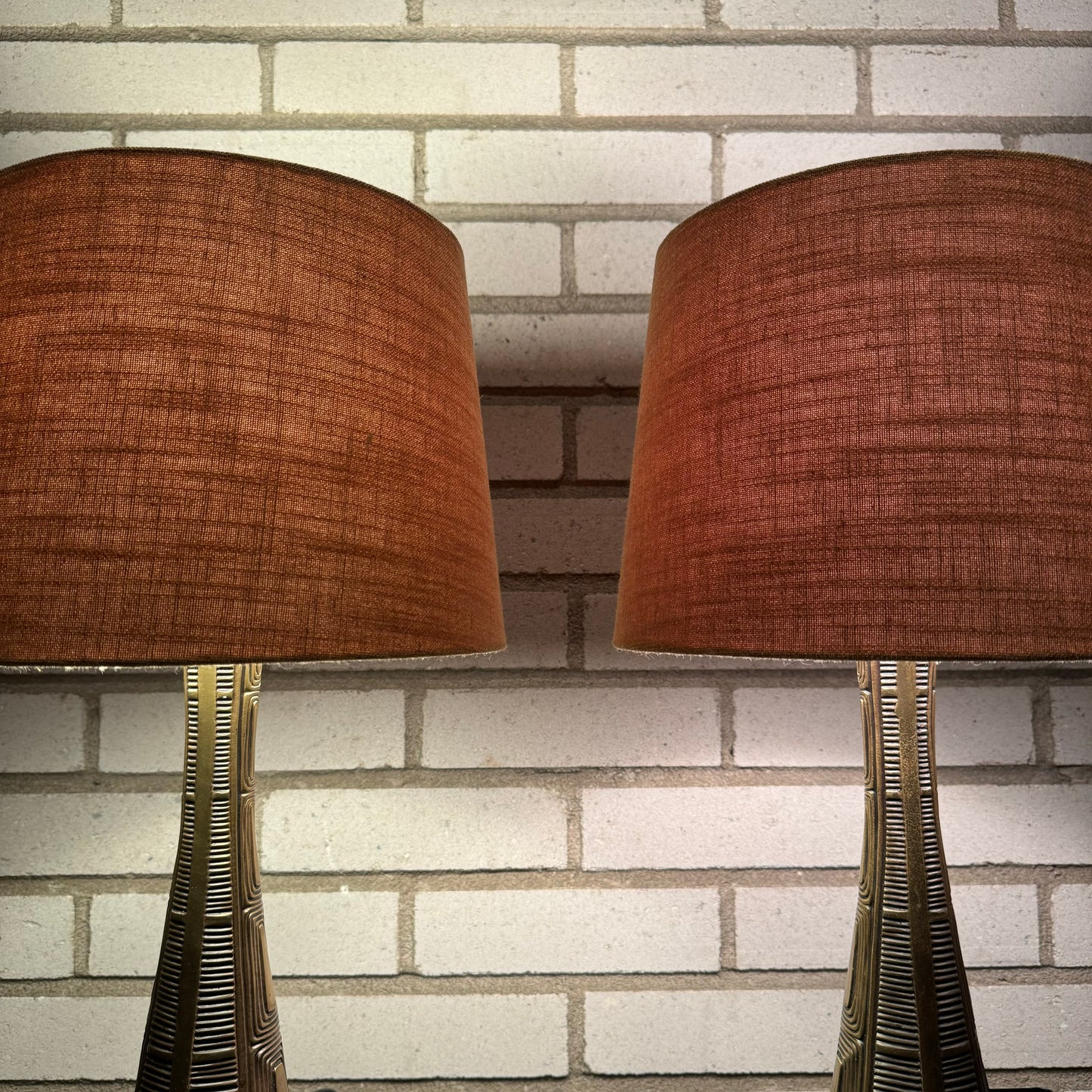 Pair of the table lamps by Sonja Katzin