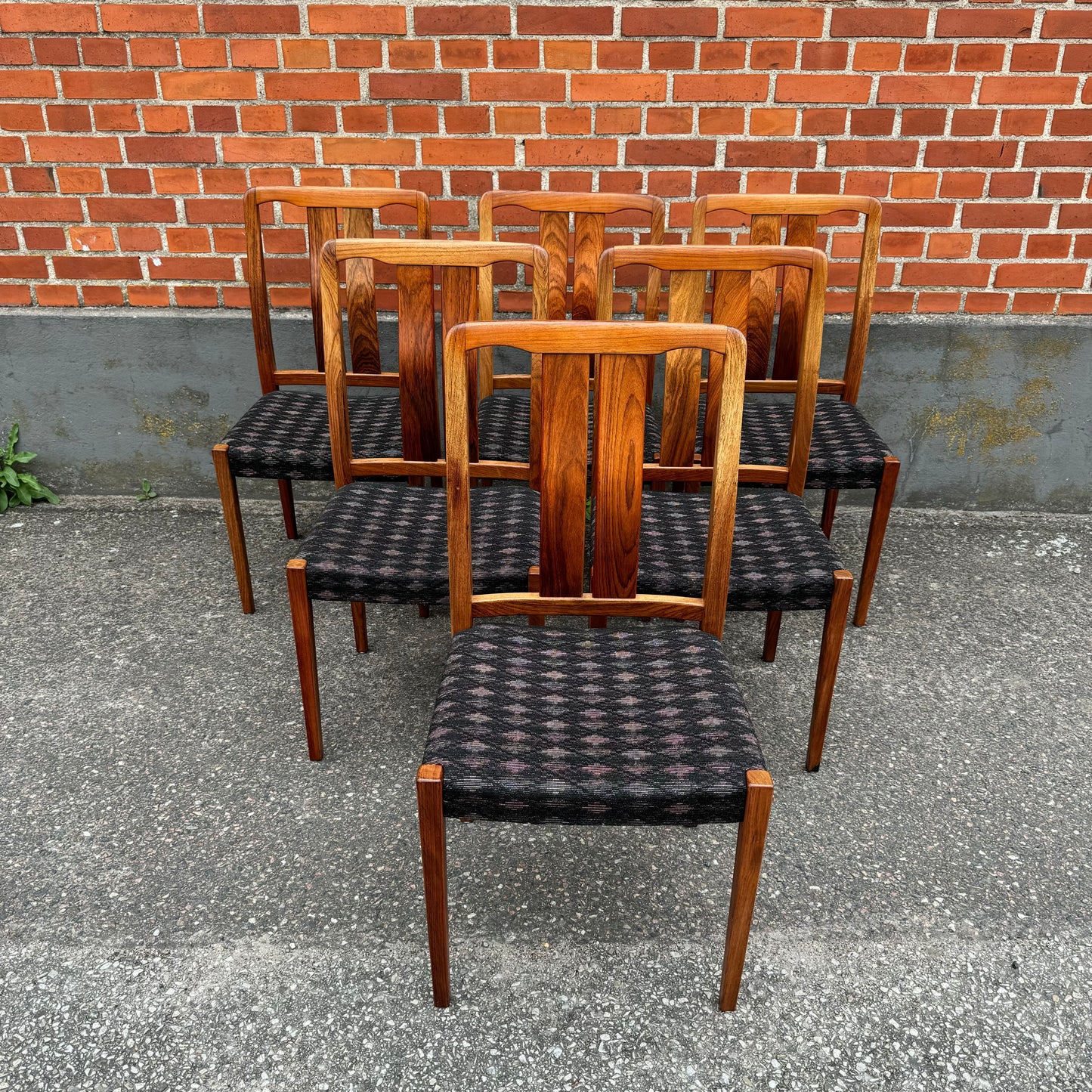 Set of 6 dining chairs by Troeds Bjärnum