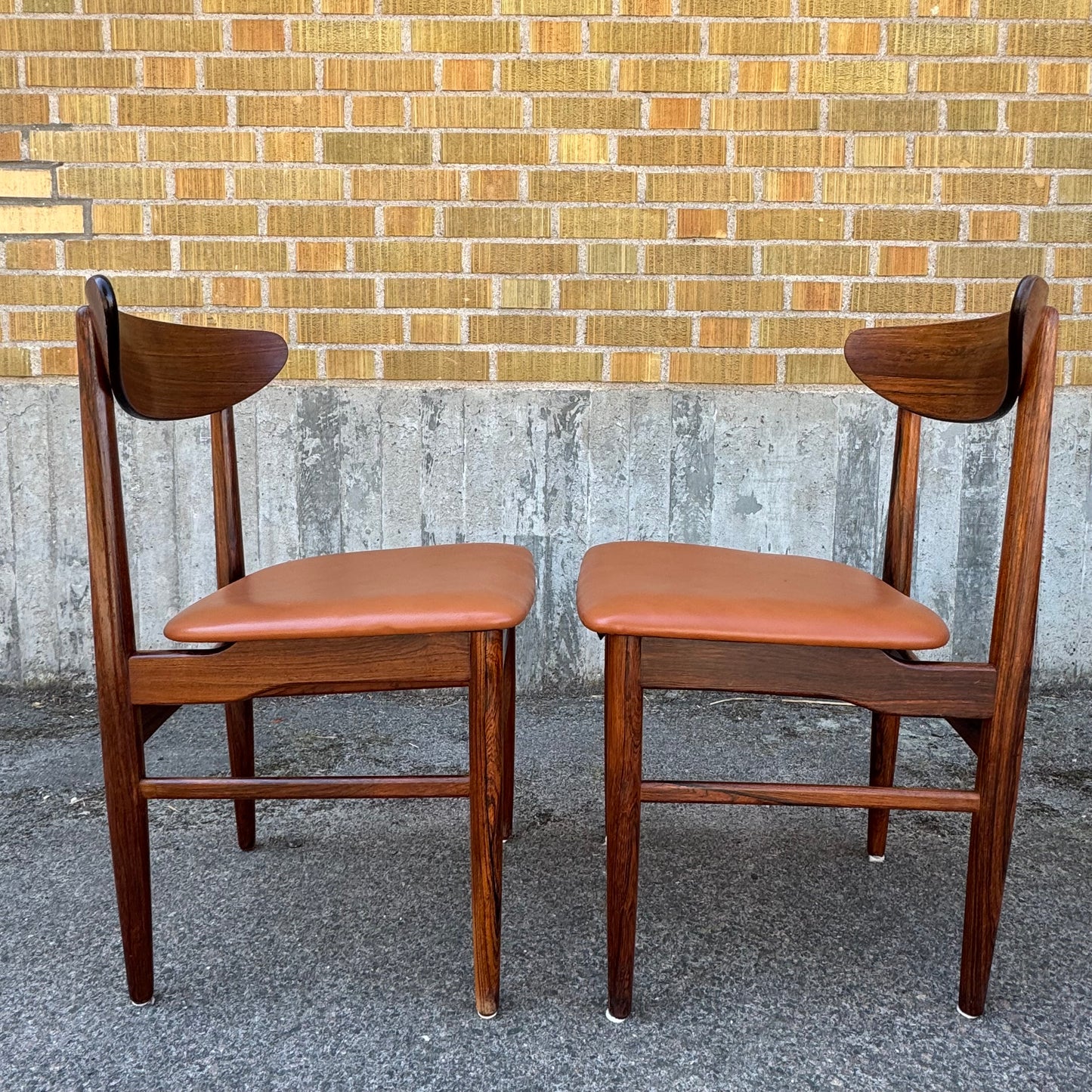 Set med 6st matstolar av E.W. bach för Skovby Møbelfabrik