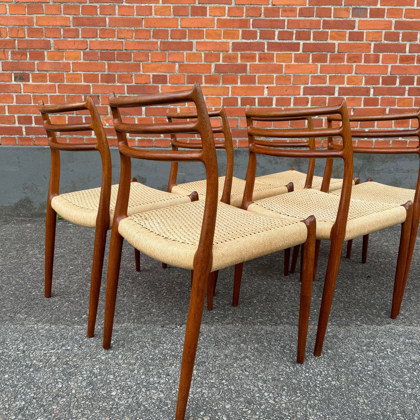 Set of 6 chairs by NO Møller