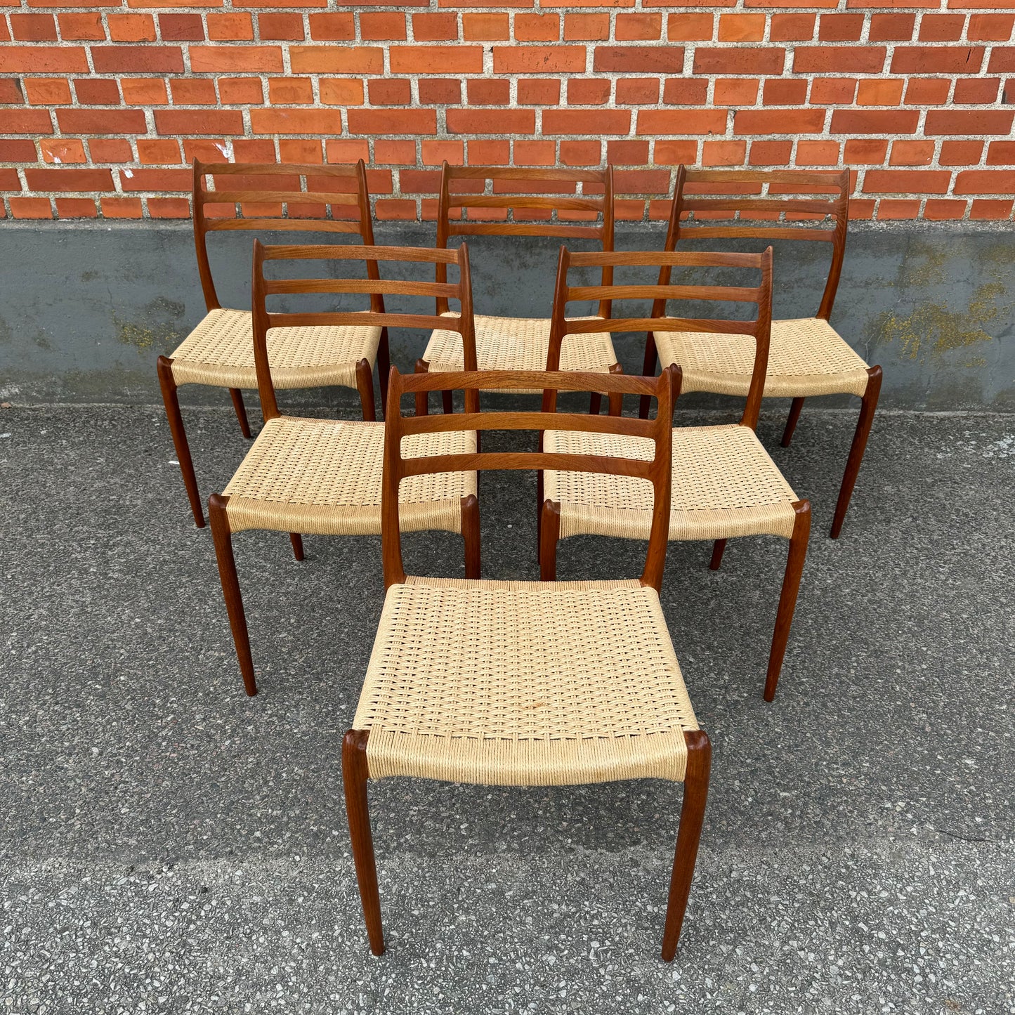 Set of 6 chairs by NO Møller