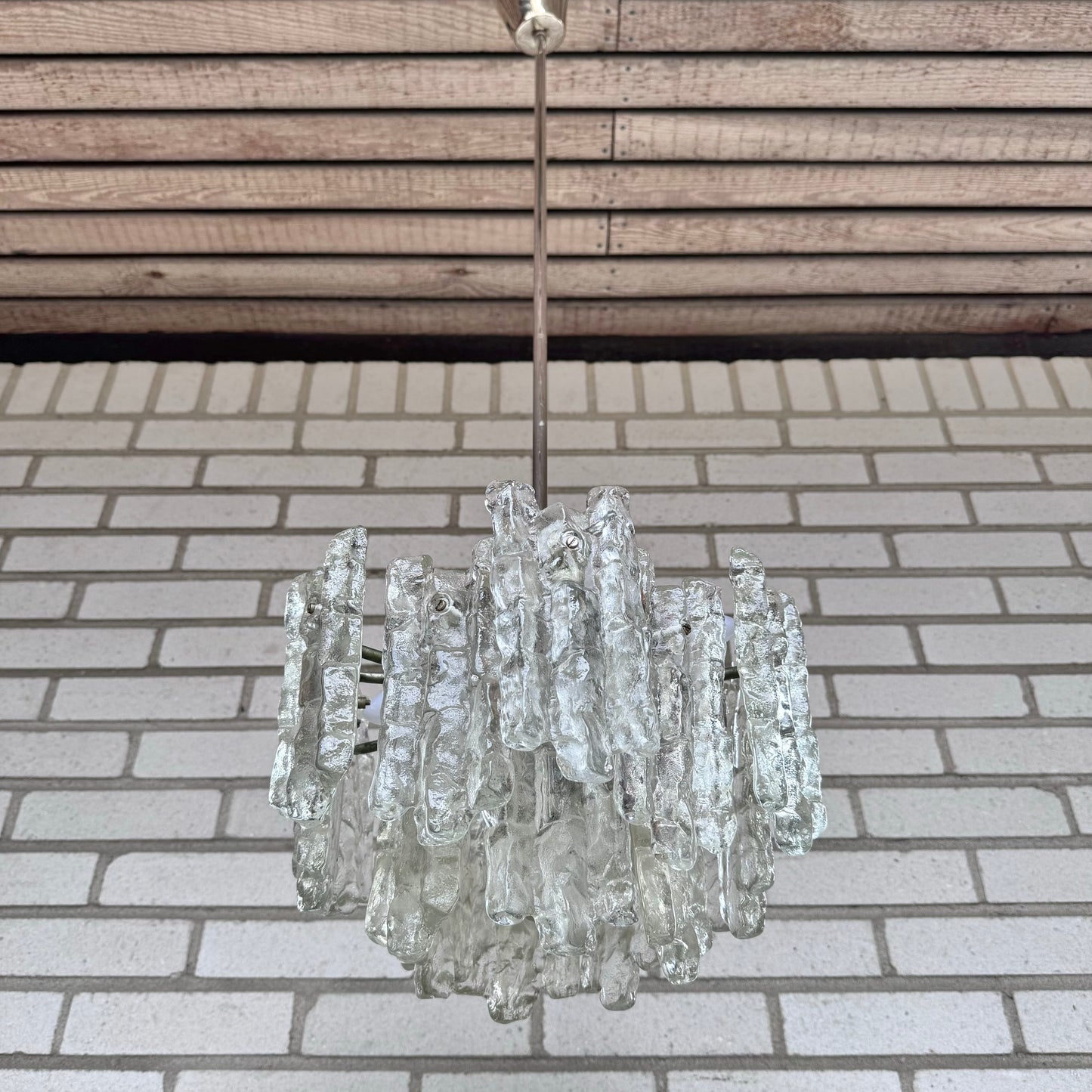 Ice block chandelier by Kalmar Franken
