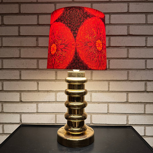 Bordslampa i glaserat porslin